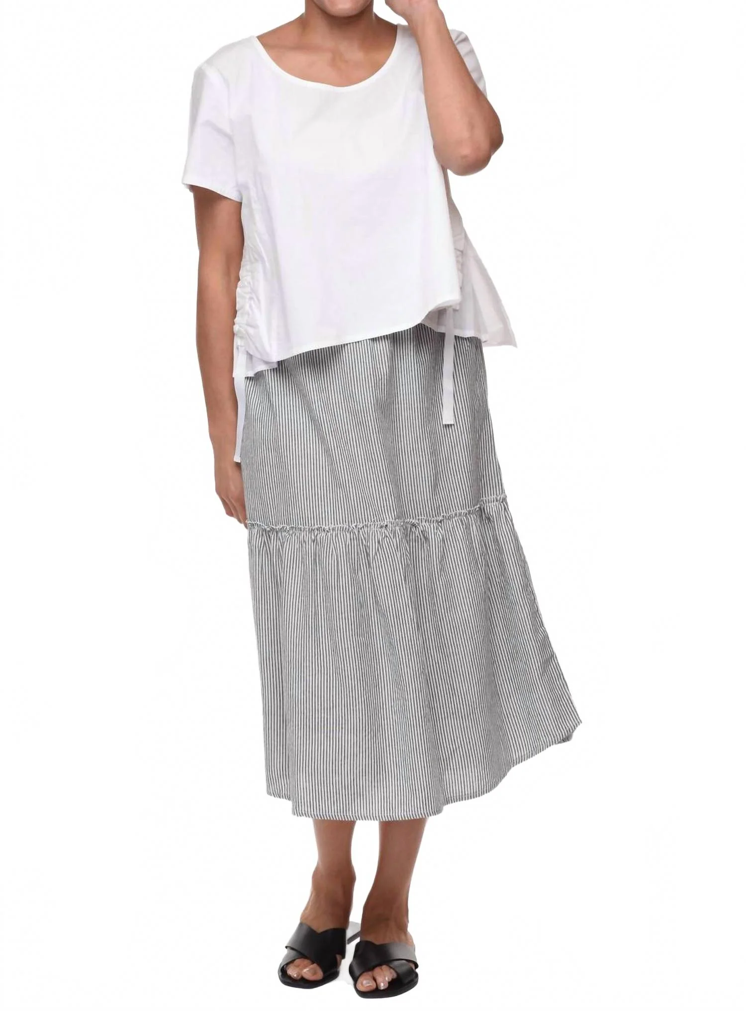 Sheldon Skirt In Ticking