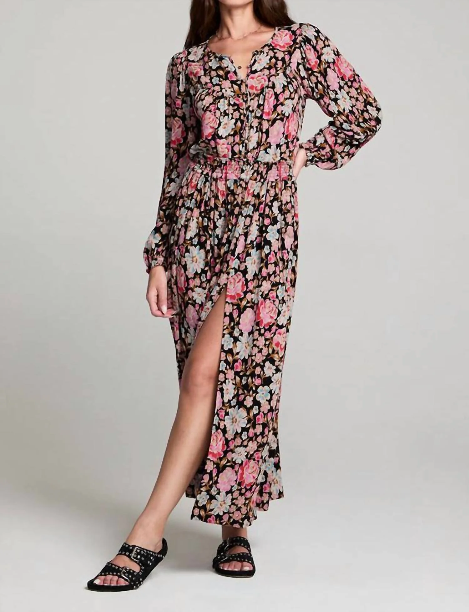 Delvine Skirt In Midnight Floral Fusion