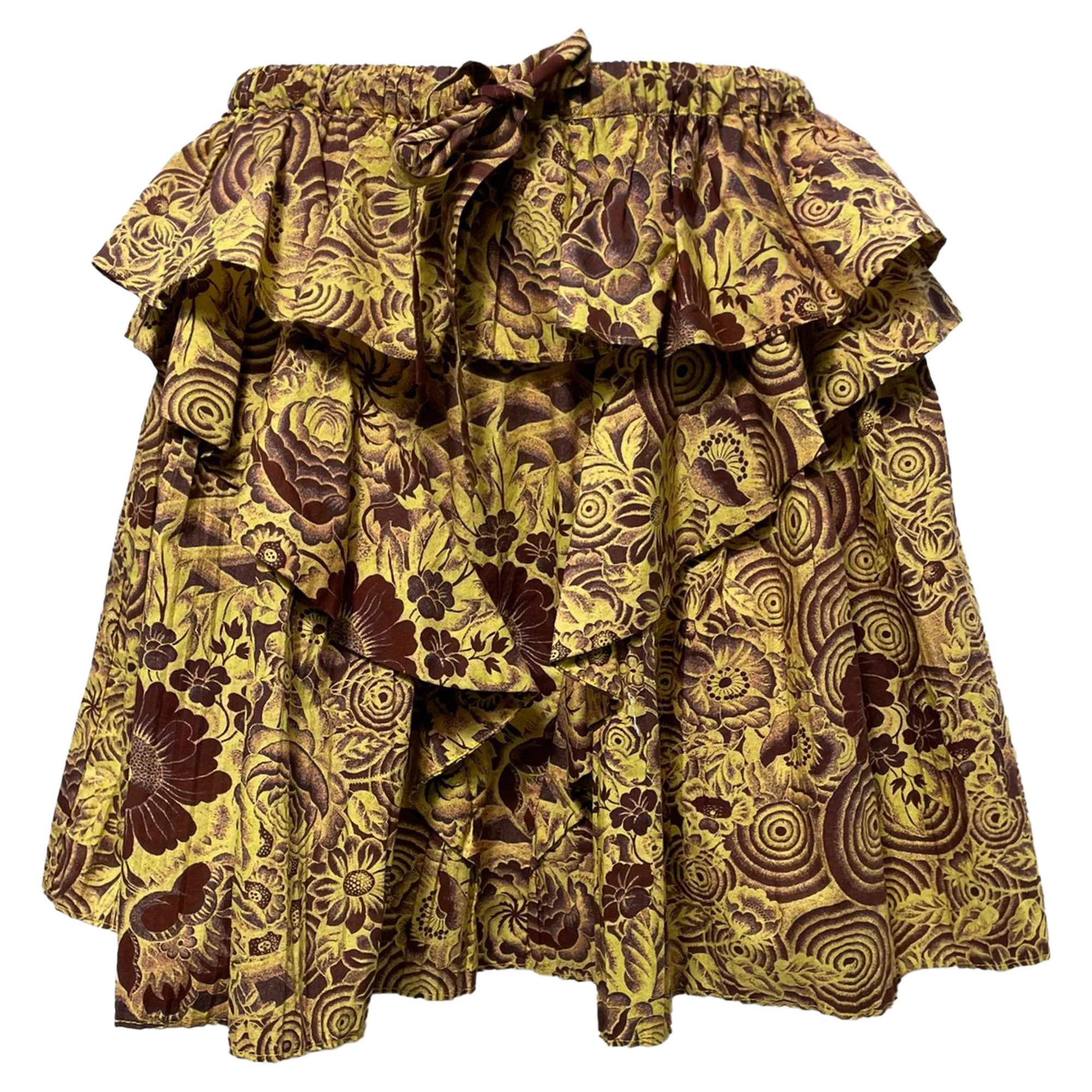 Ulla Johnson Sigrid Skirt in Yellow Cotton