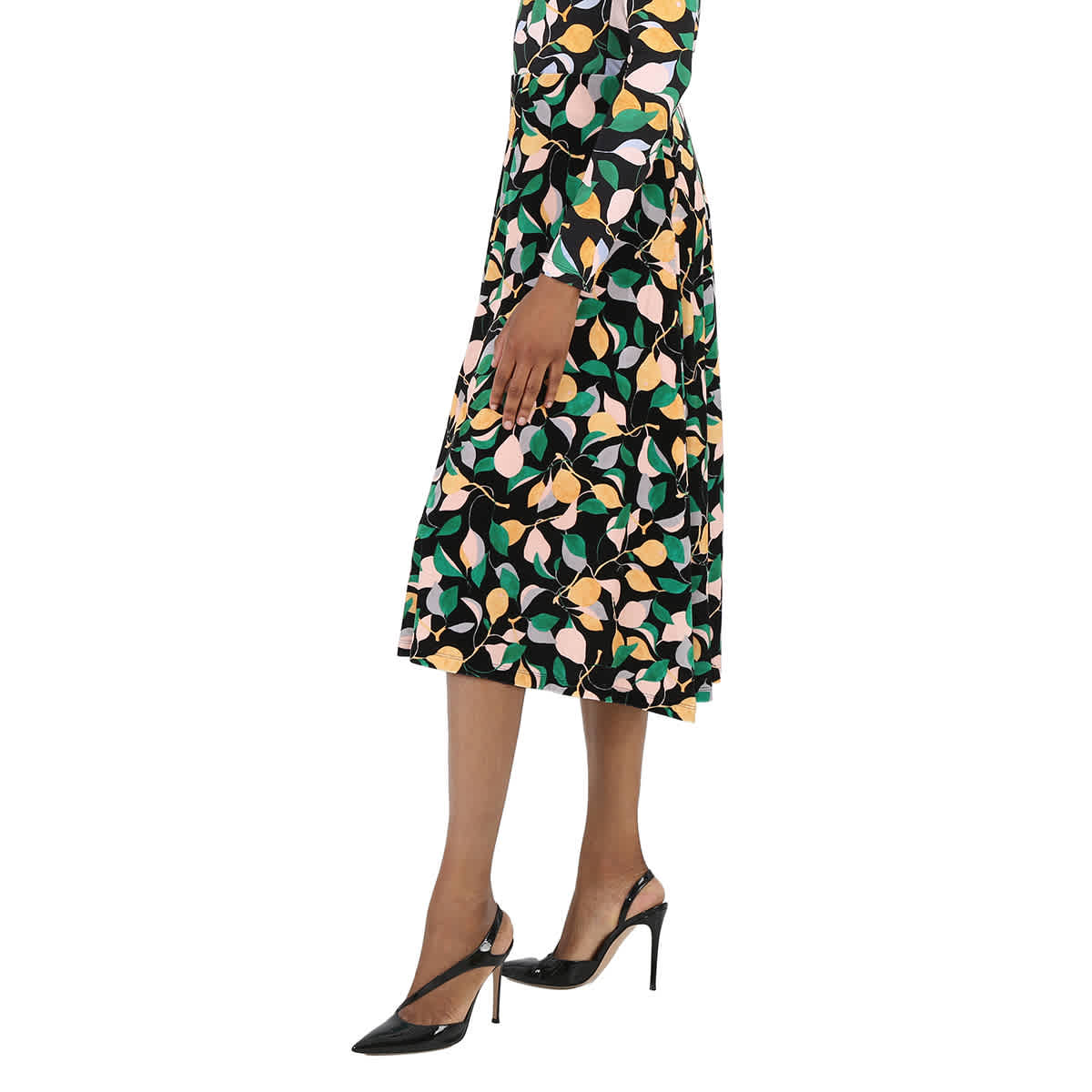 La Double J Ladies Orchard Print Kenny Midi Skirt