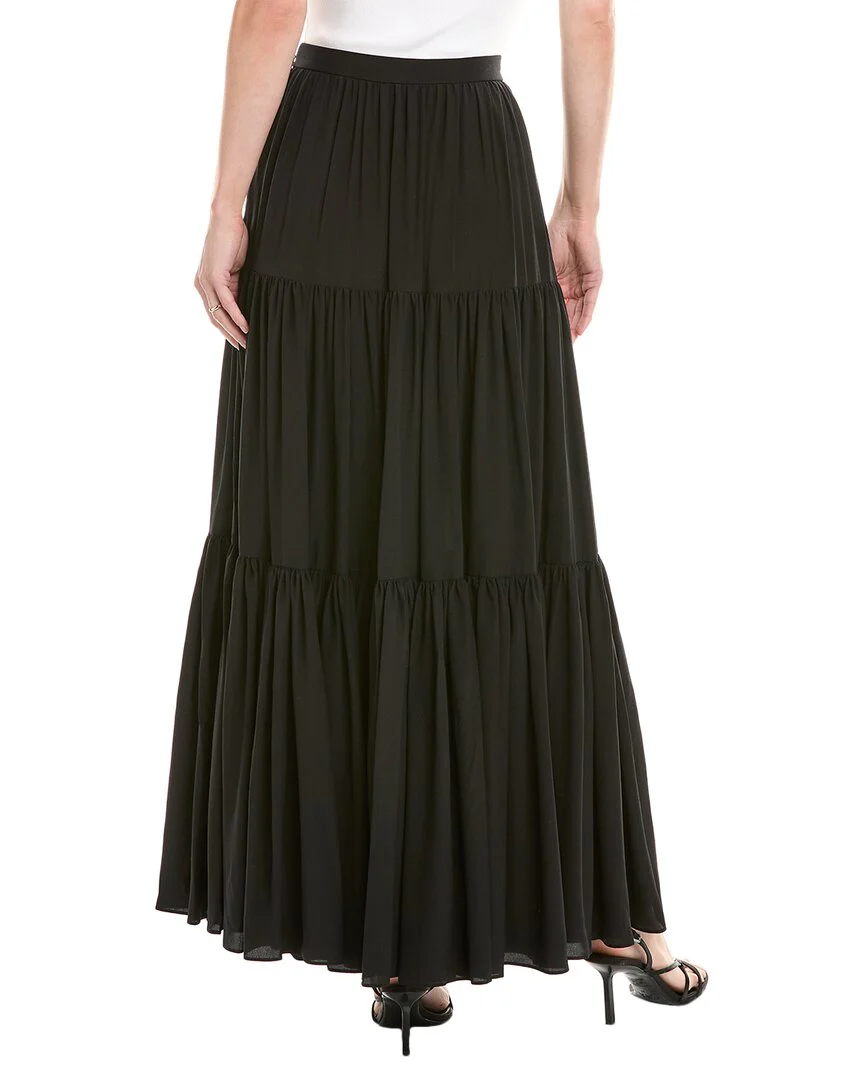 Michael Kors Collection Ruffle Tiered Midi Skirt