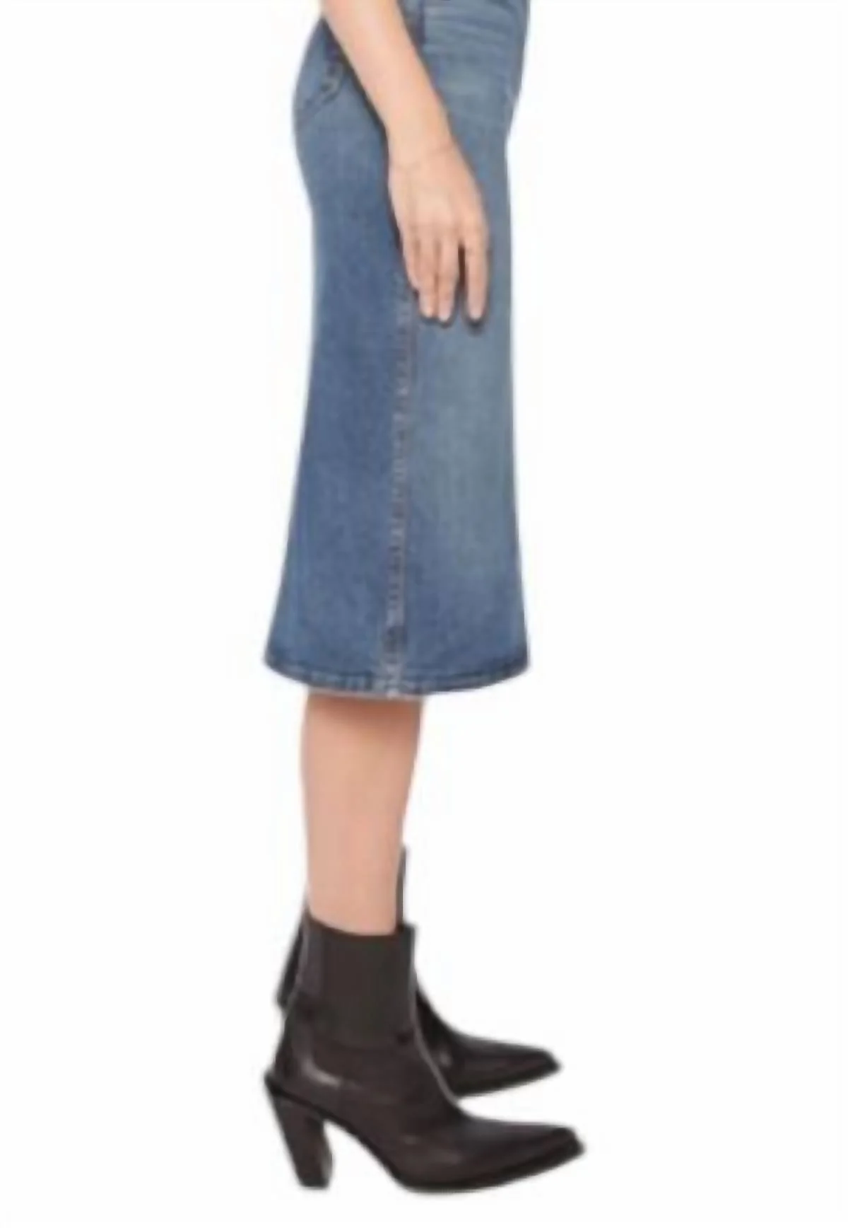 Swooner Straight A Midi Skirt In Going Full Circle