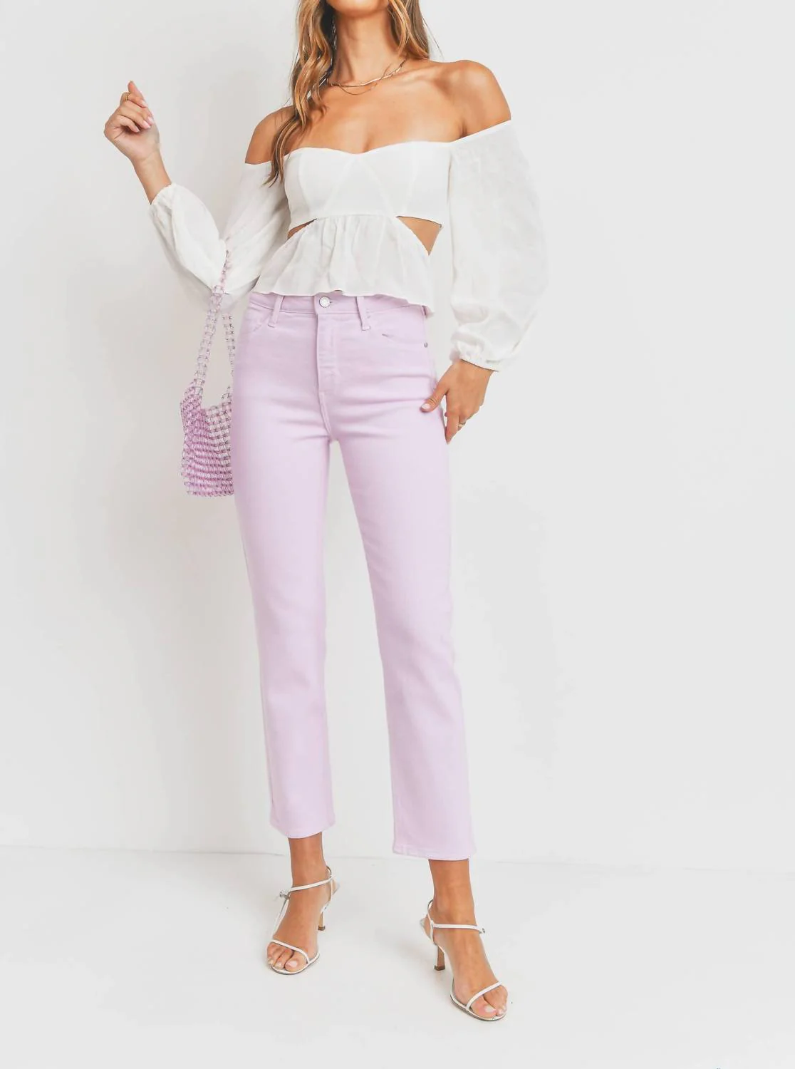 Cigarette Slim Jean In Lavender