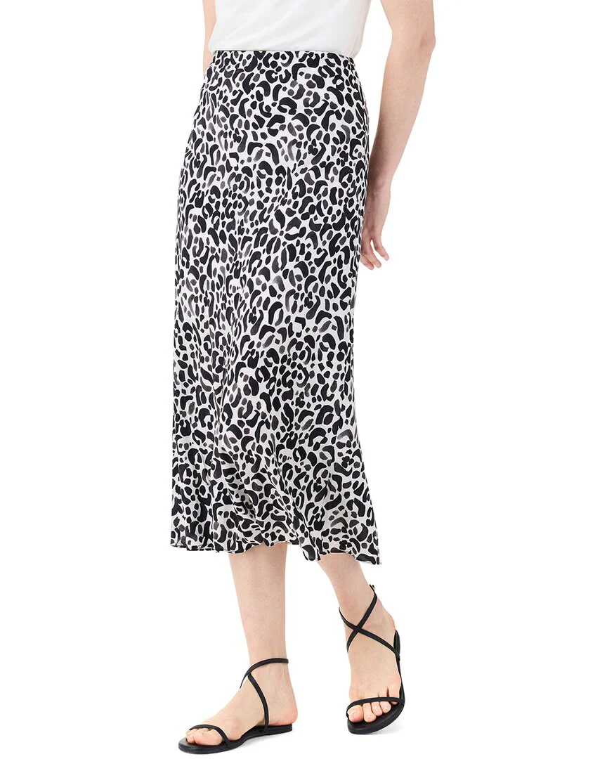 NIC+ZOE Onyx Animal Slip Skirt