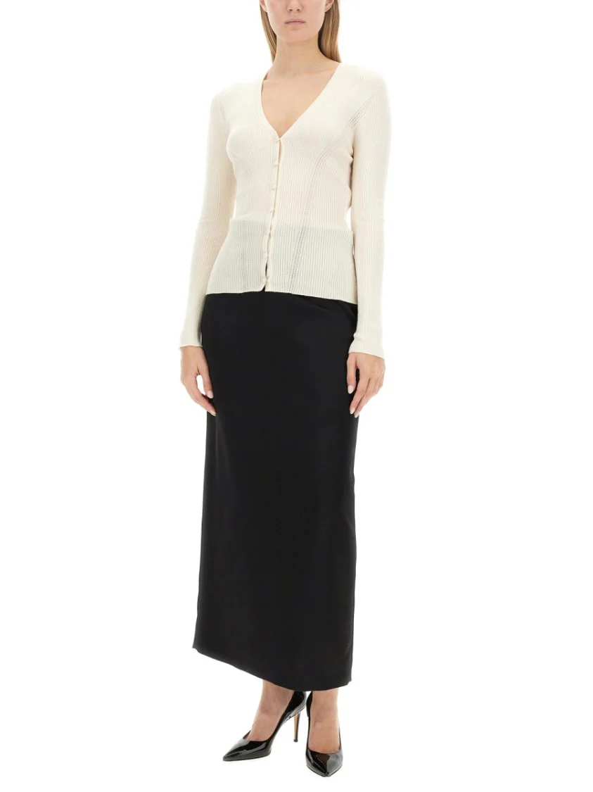 Elegant Long Skirt With Subtle Back Slit