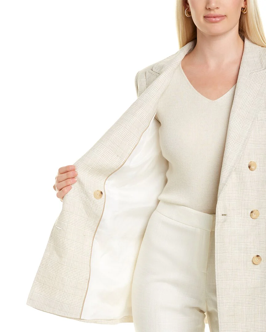 Lafayette 148 New York Slade Linen Jacket