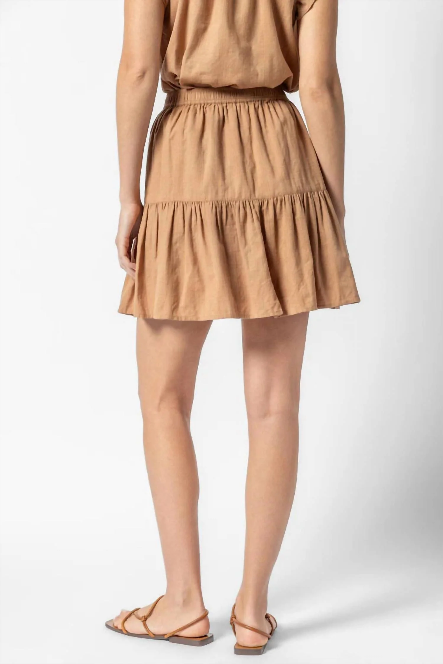 Women's Tiered Short Skirt In Beechwood