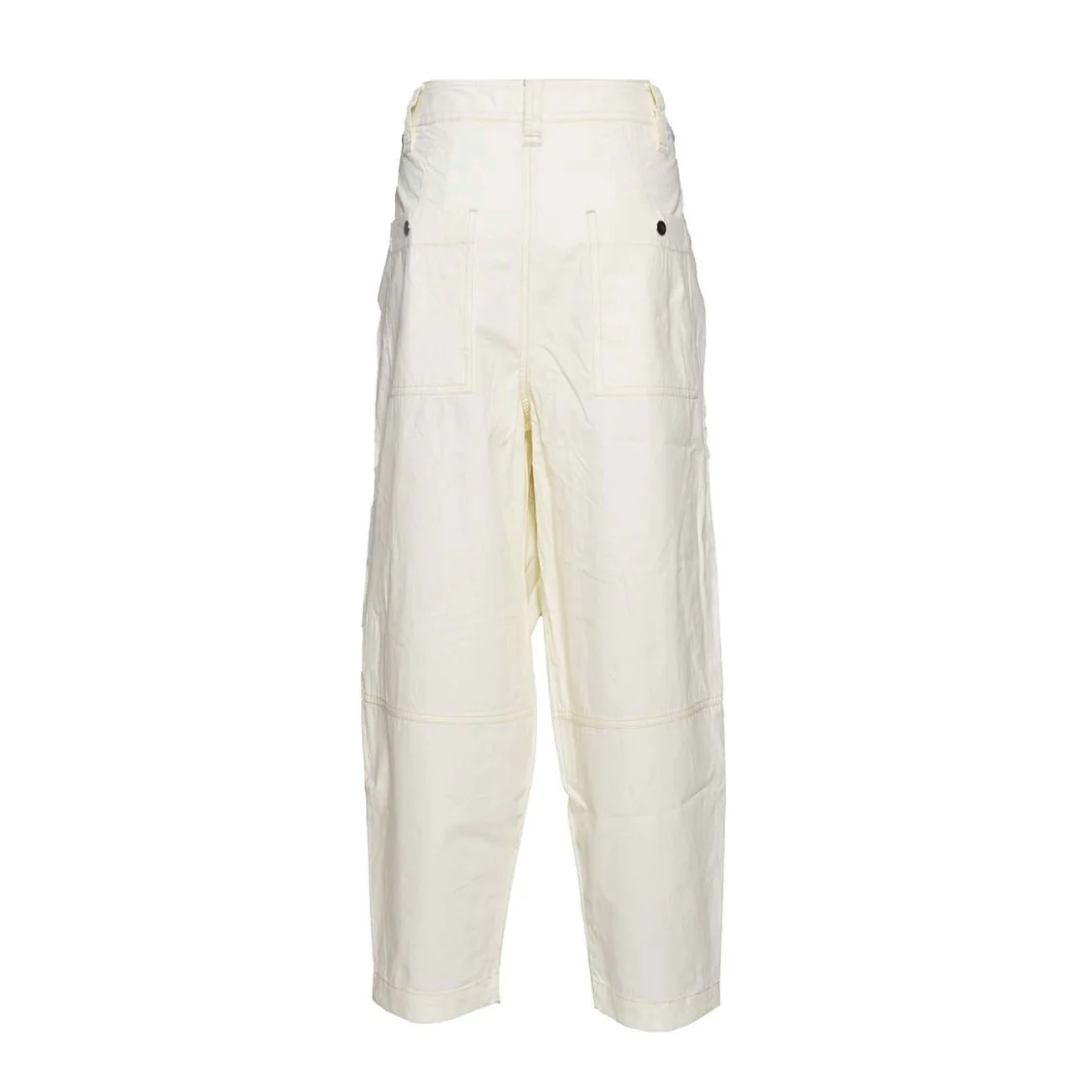 Kelvin Cargo Pants In White Cotton