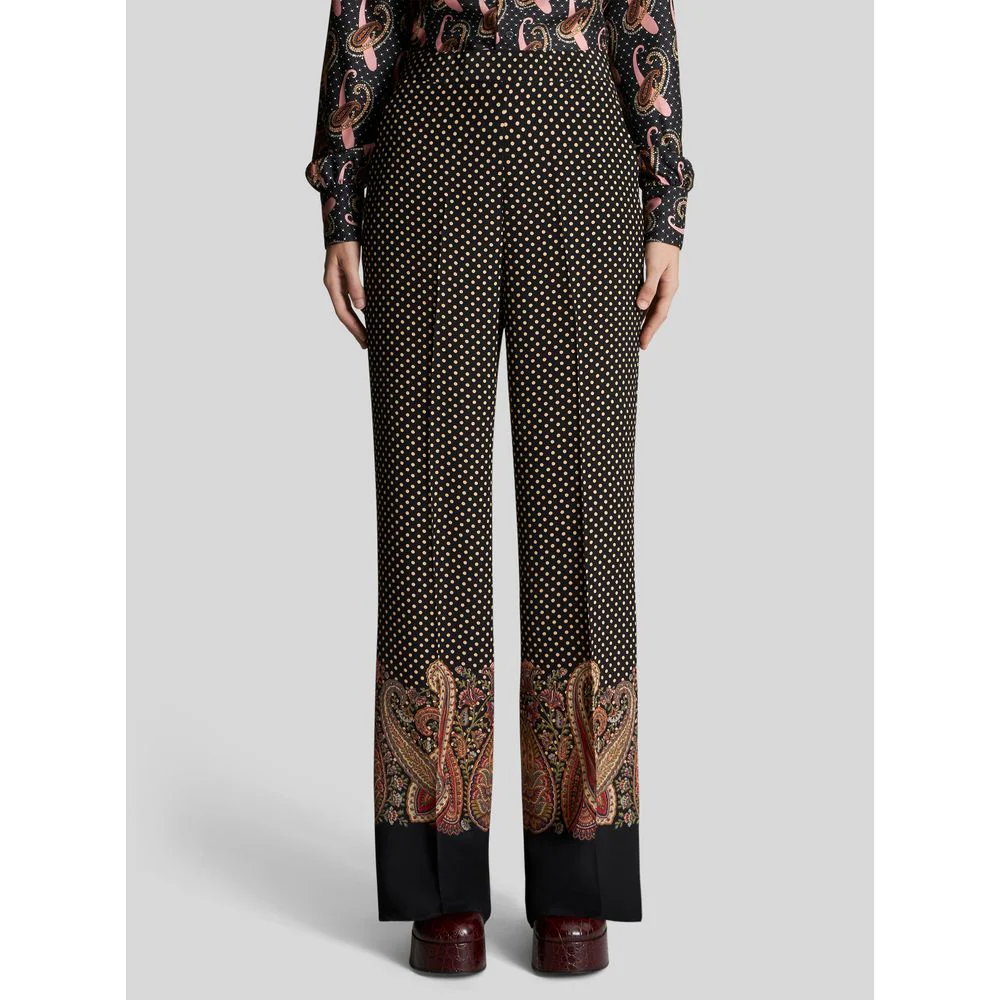 CRÊPE DE CHINE PALAZZO TROUSERS