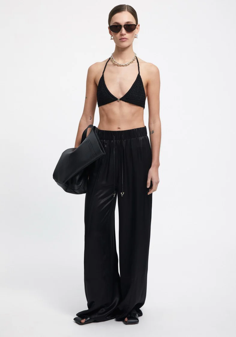 Andros - Satin Wide Leg Pants