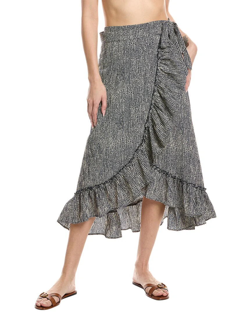 Echo Seersucker Wrap Skirt