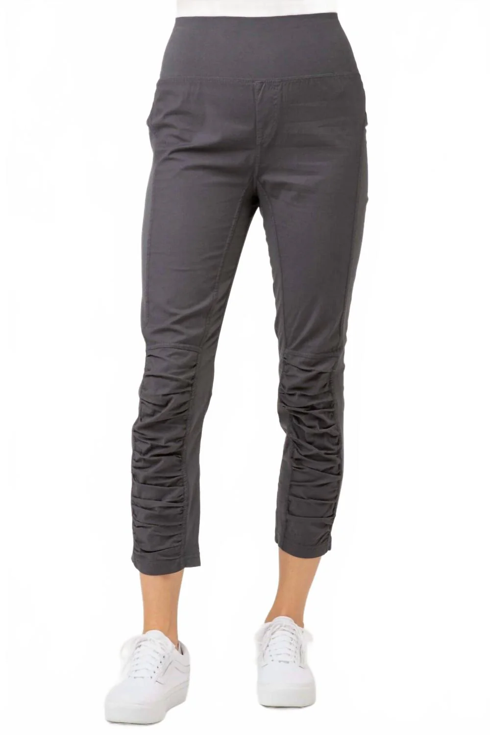 High Waist Jetter Crop In Charcoal