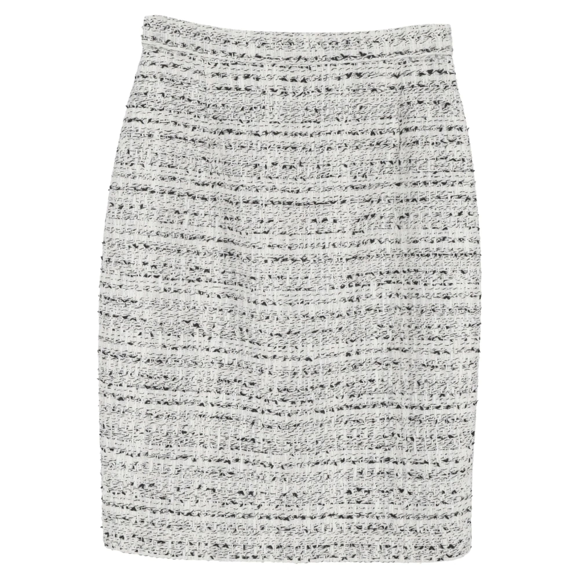 Giambattista Valli Tweed Skirt in White Wool