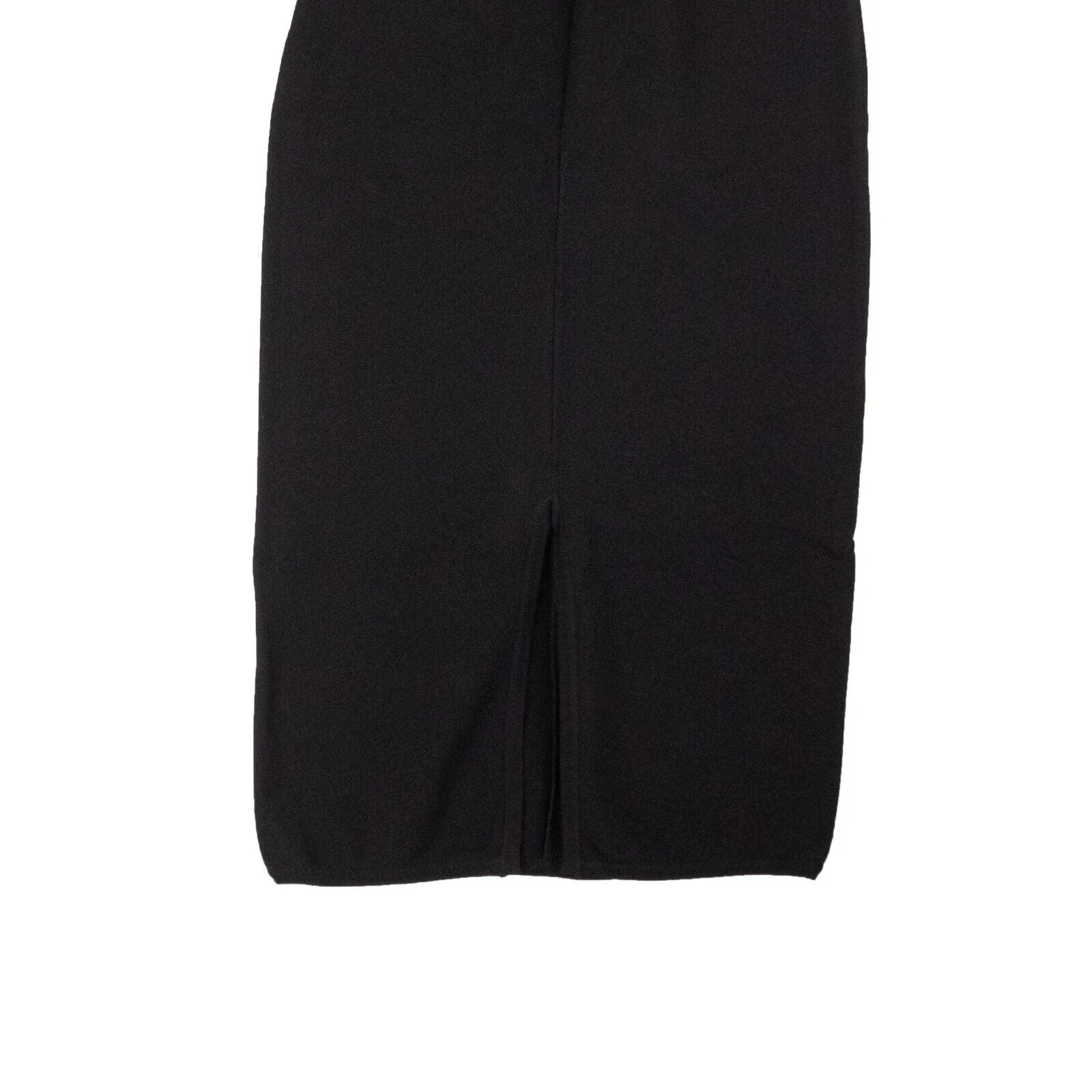 Marcelo Burlon Knit Diagonal Tube Midi Skirt - Black/Faded Orange
