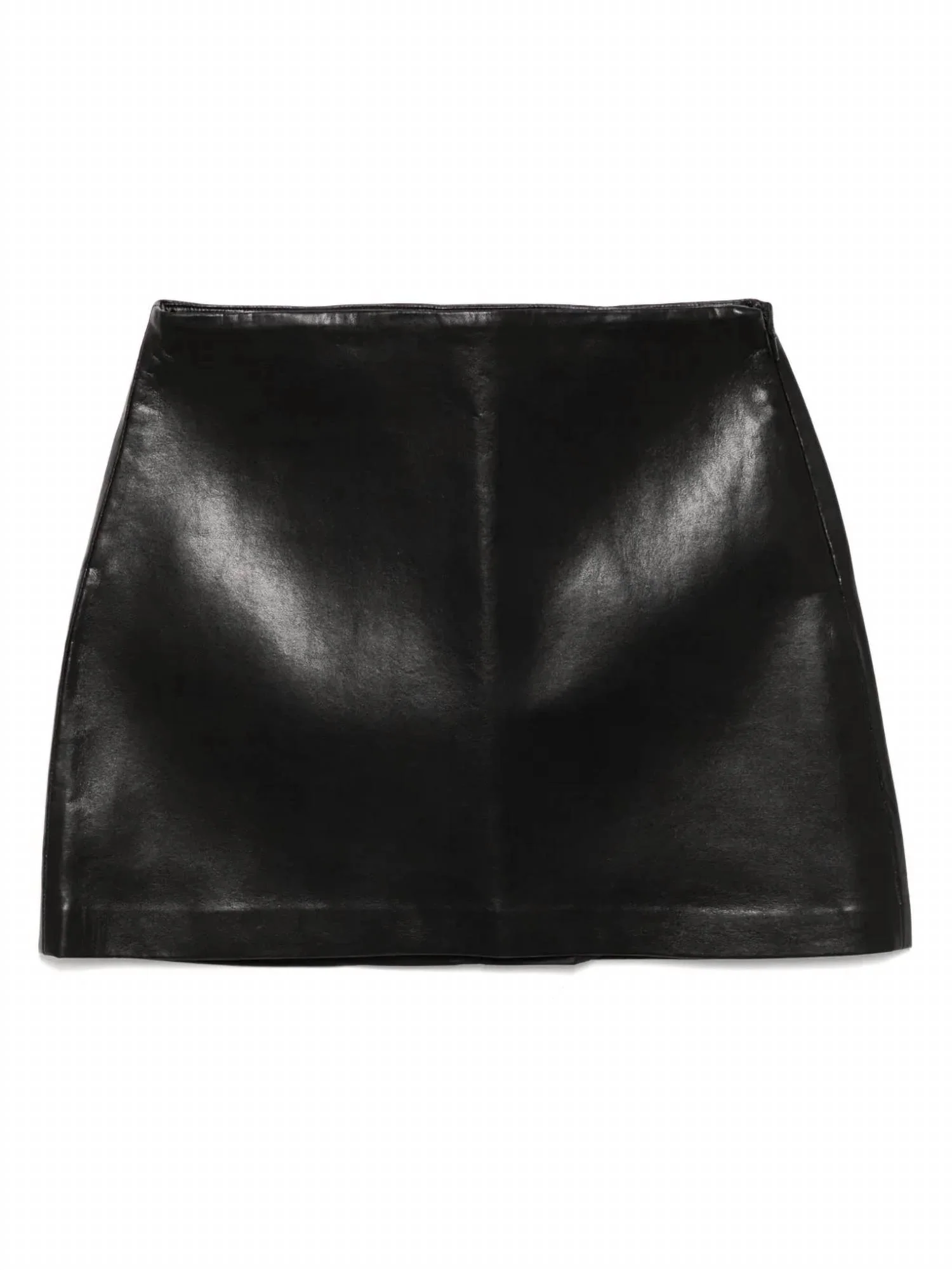 Agda Mini Leather Skirt In Detox
