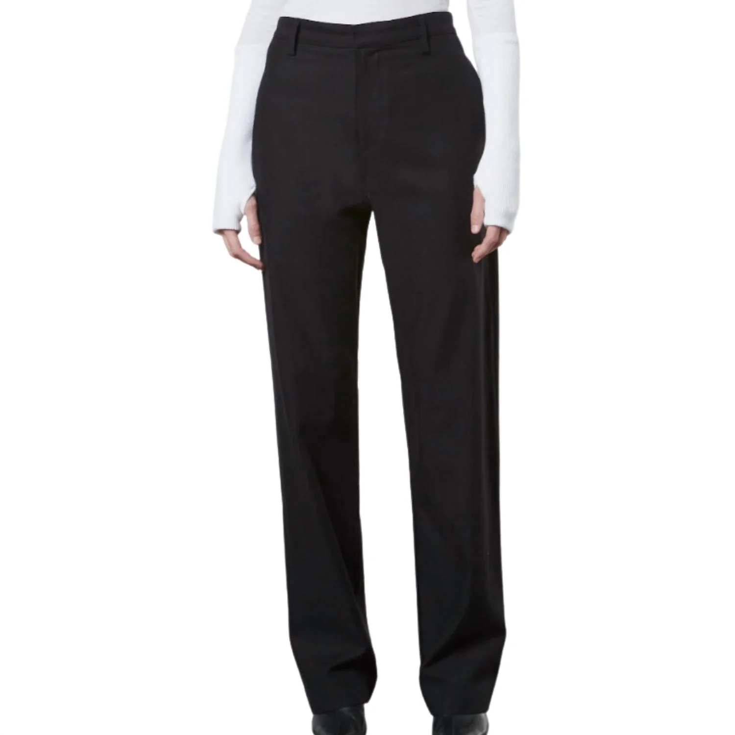 Straight Leg Chino In Black