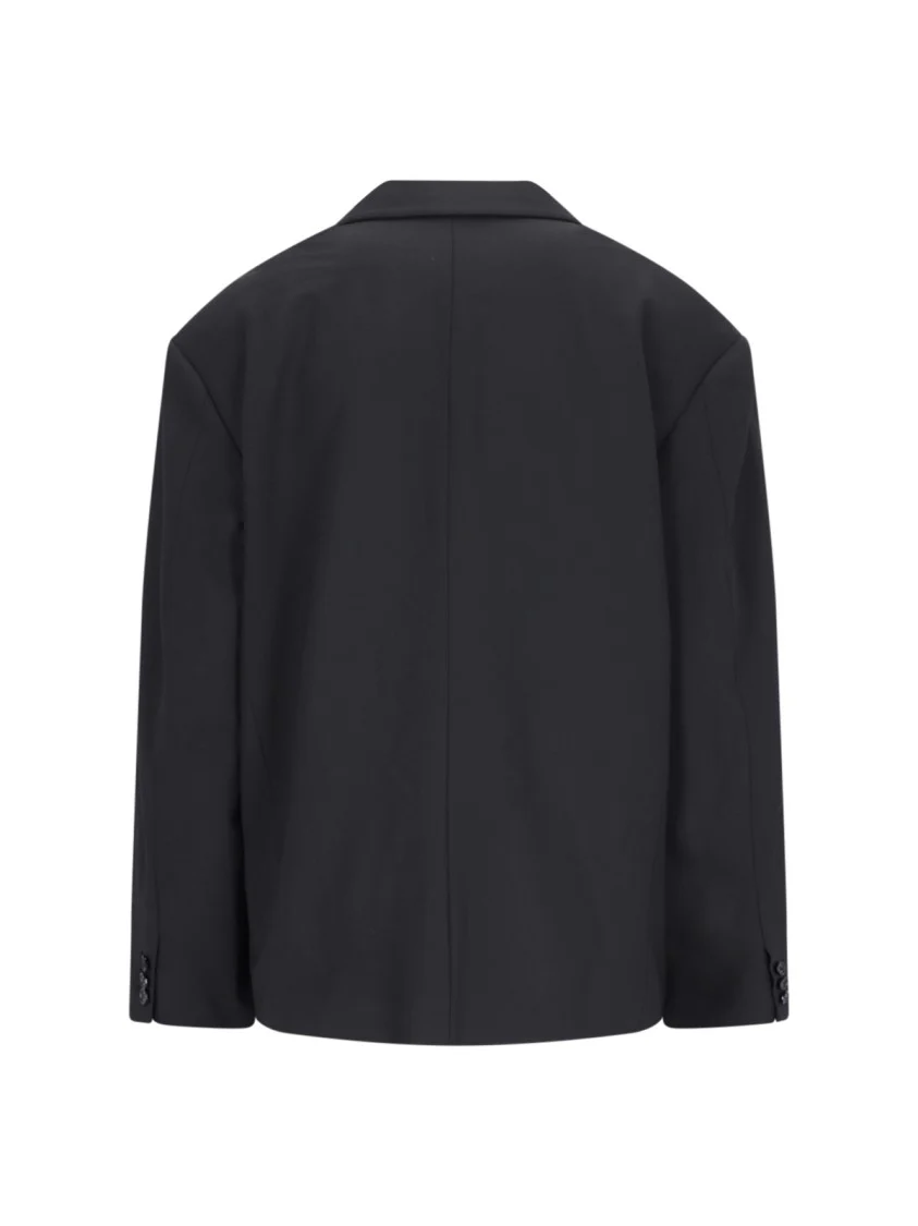 Black Double-Breasted Blazer