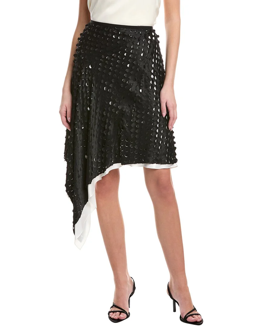 Helmut Lang Scarf Hem A-Line Skirt