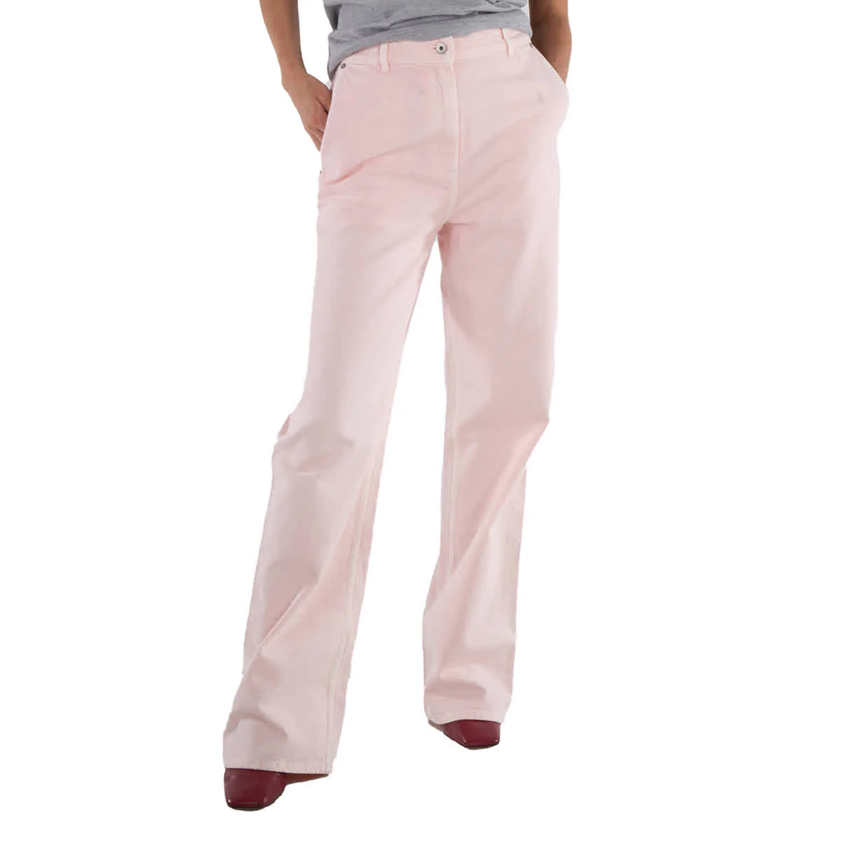 Burberry Logo-Patch Flared Cotton Jeans