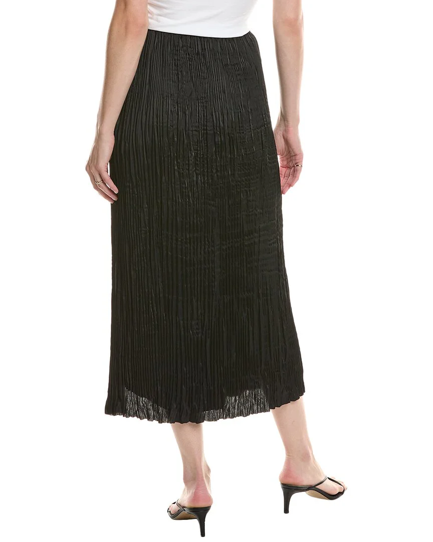 Vince Crushed Overlay Midi Skirt
