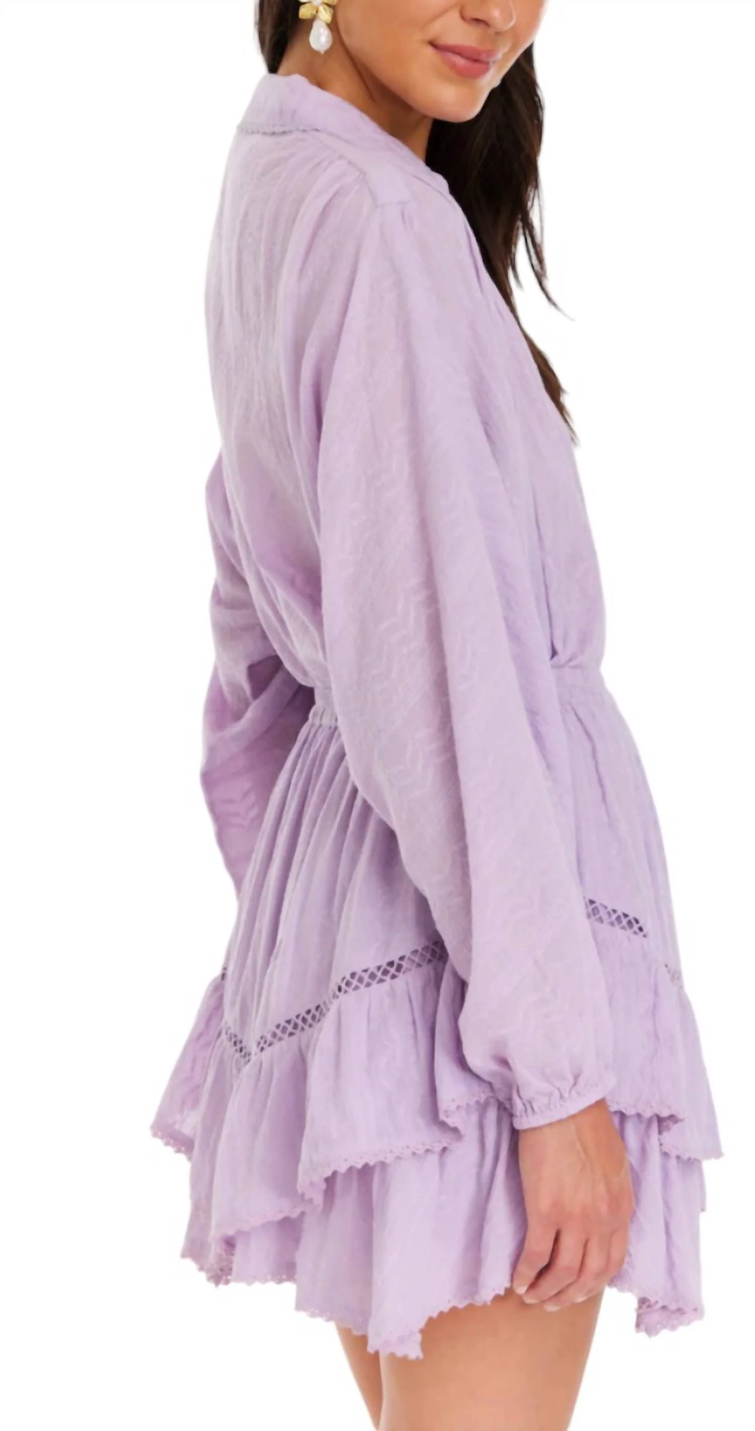 Maggie Mini Skirt In Lilac