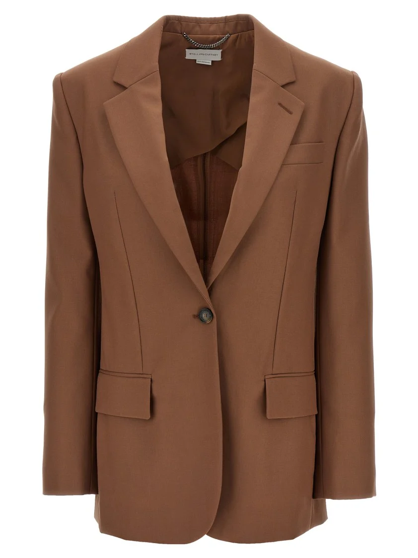 Single-Breasted Wool Blazer