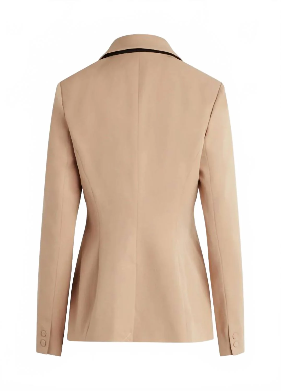 Single Button Blazer In Beige