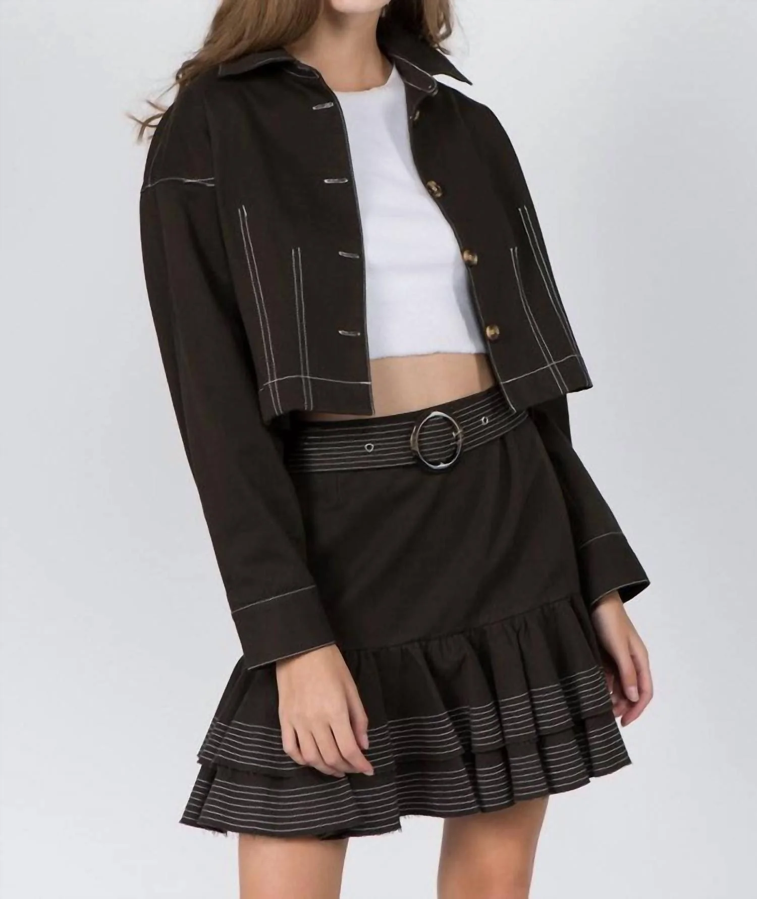 Maisy Skirt In Charcoal