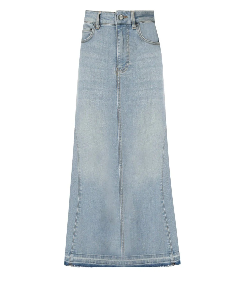 Light Blue Denim Skirt