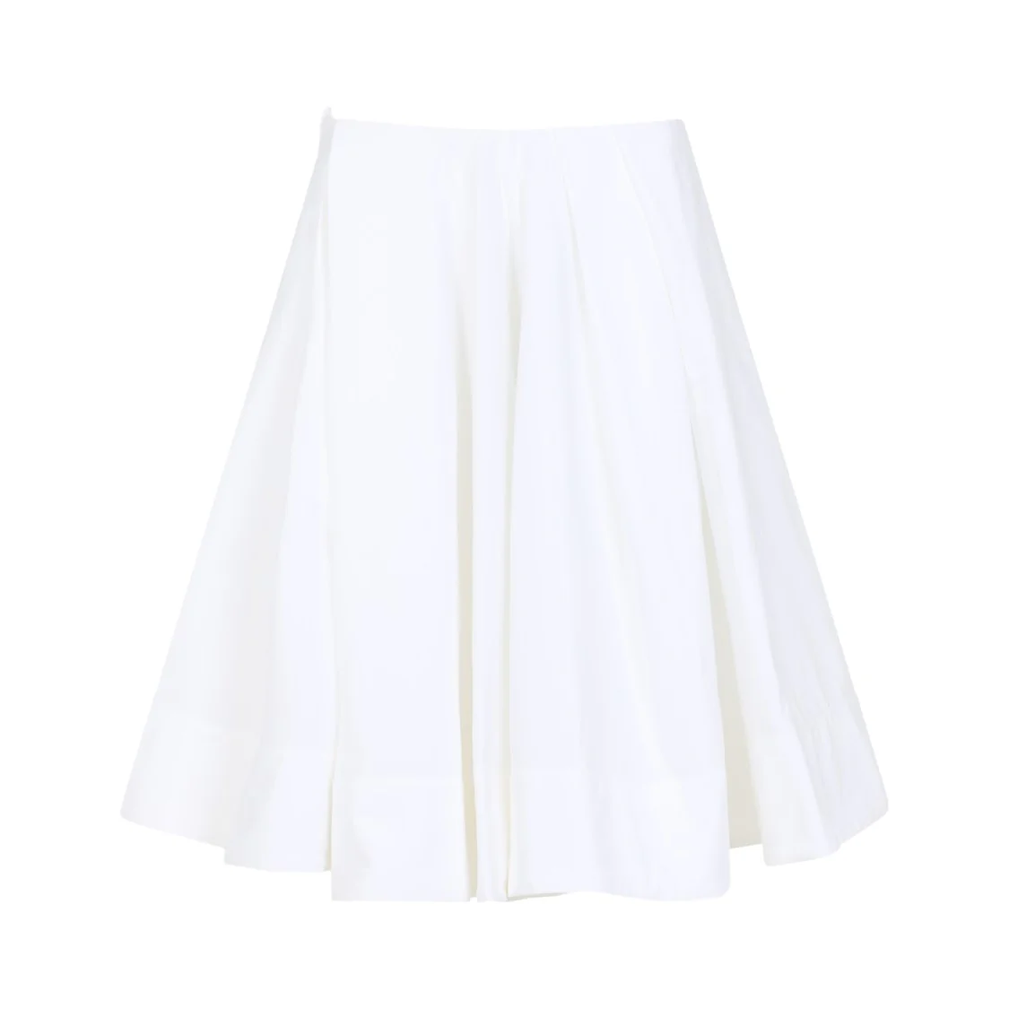 La Jupe Salon White Cotton Skirt