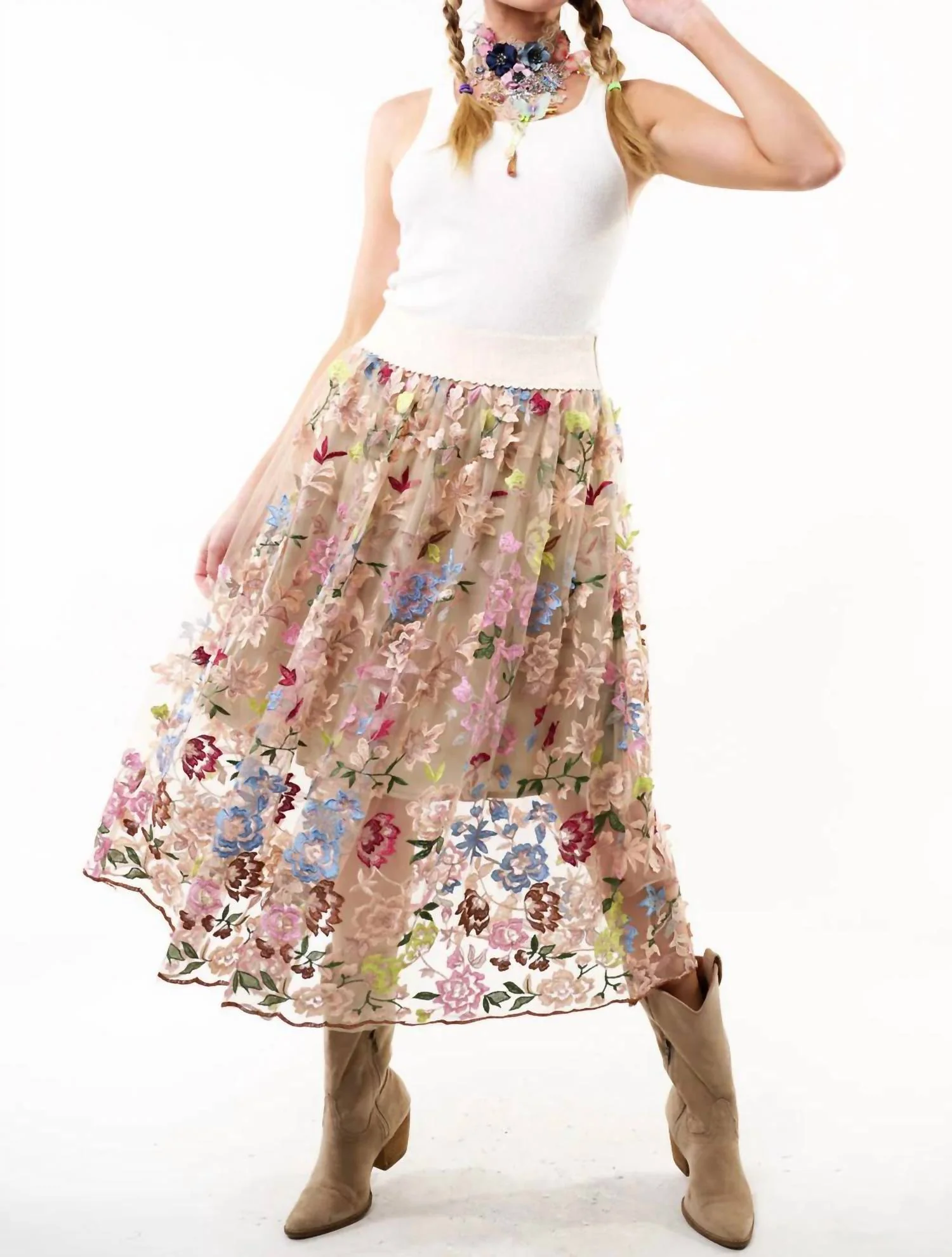Roman Holiday Skirt In Multi