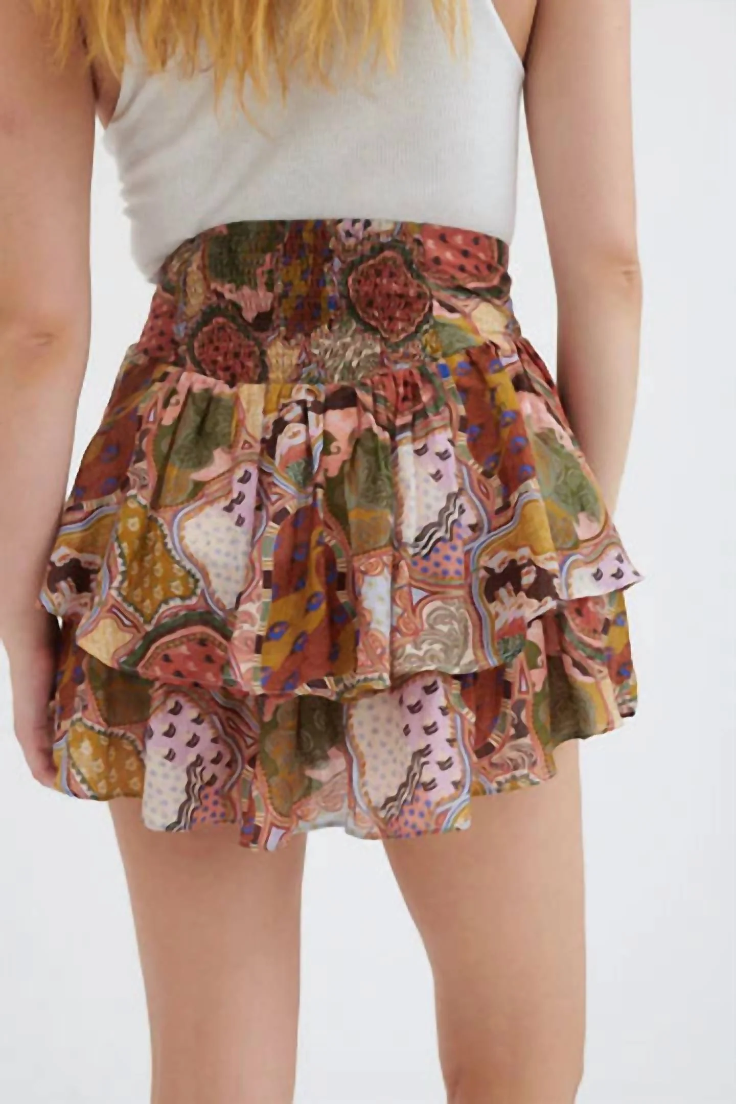 Jag Skirt In Soumy Olive