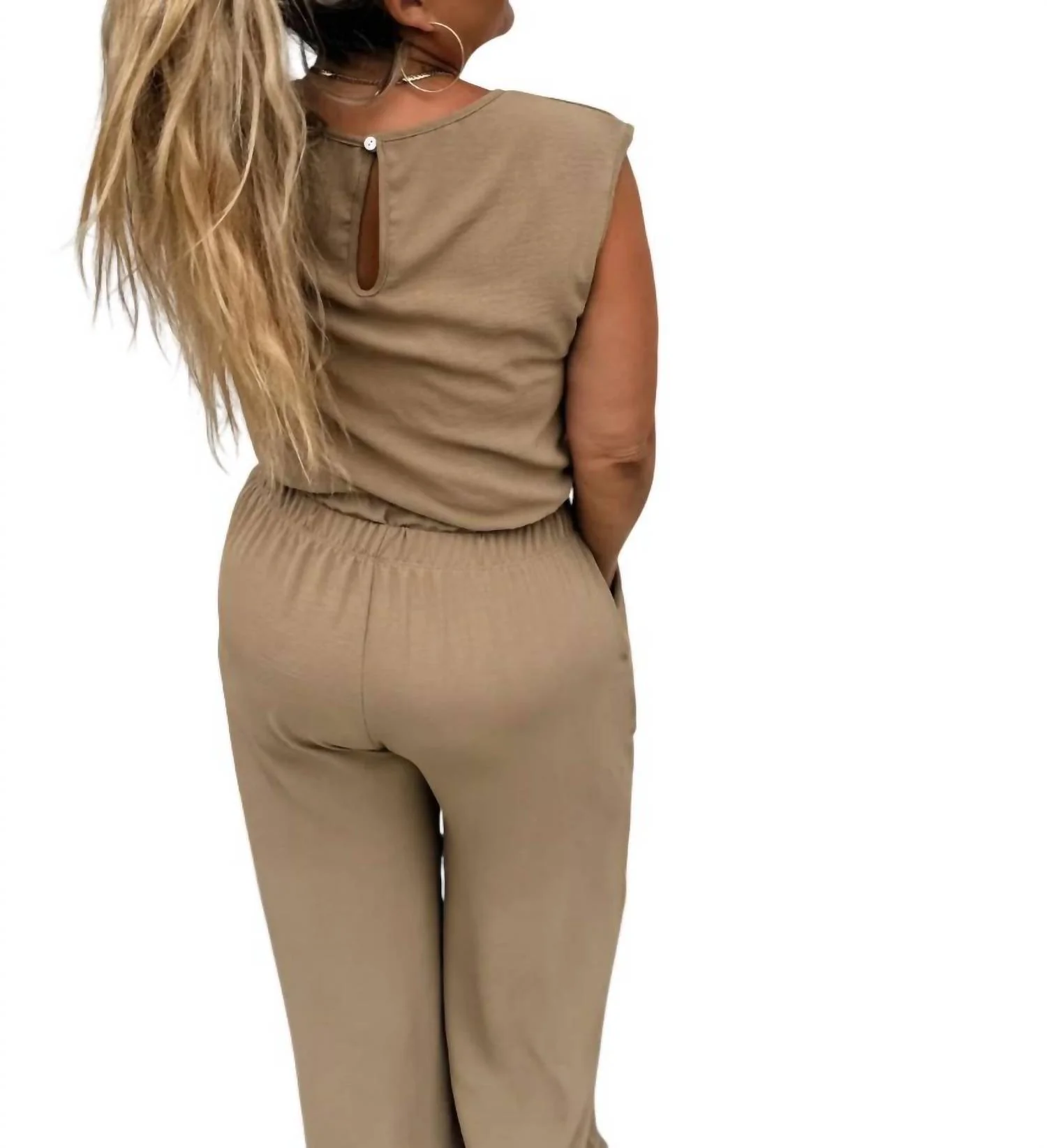 Two-Piece Pant Set In Mocha