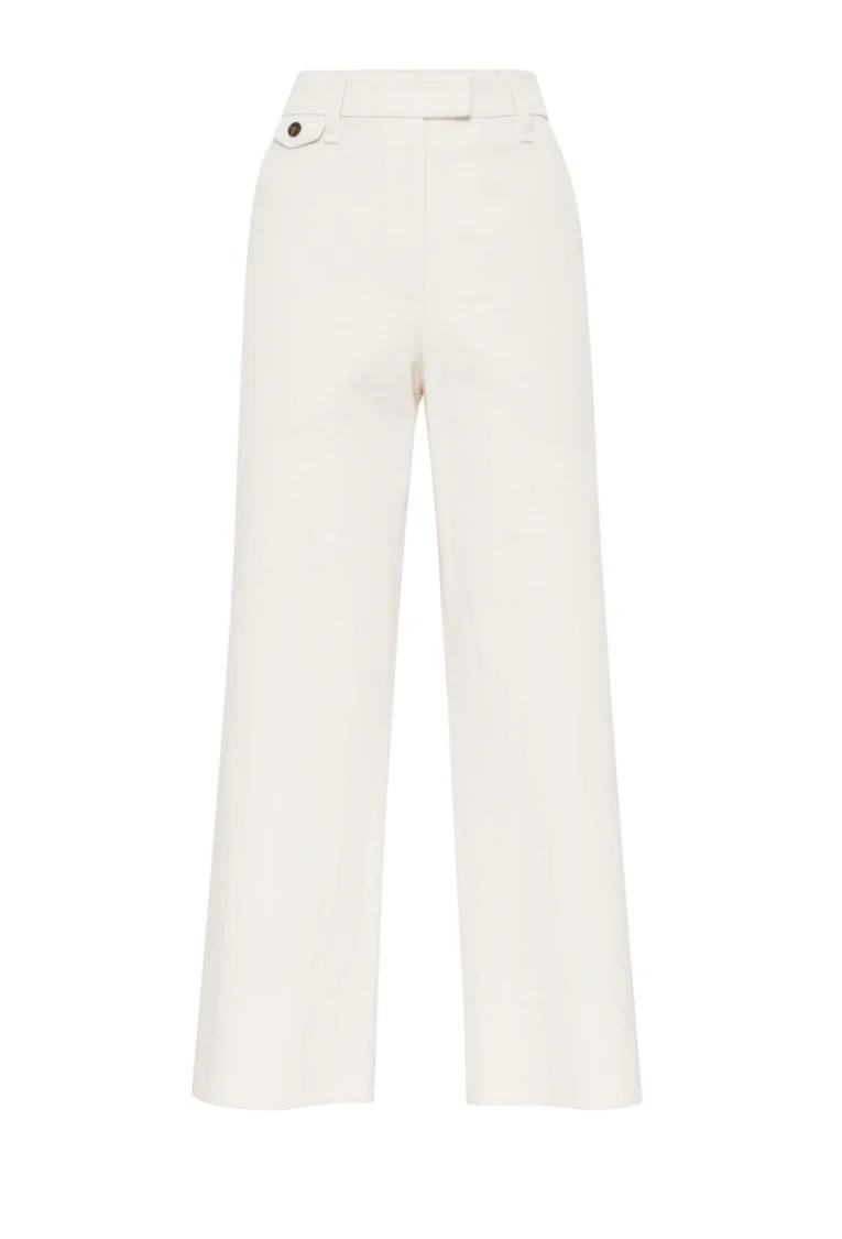 Wide-Leg Trousers With Tailored Silhouette And Soft Finish