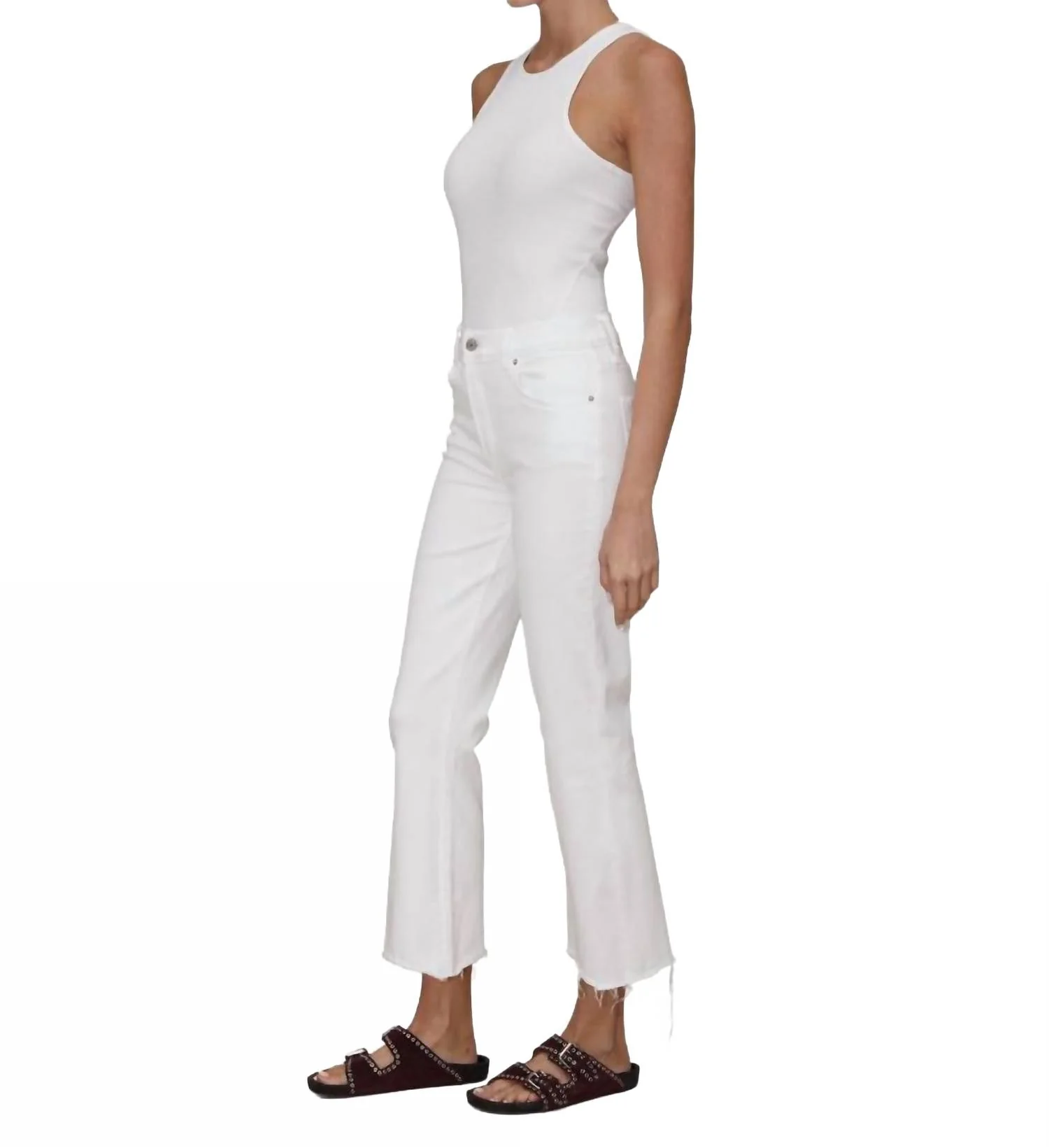 Bella Crop Flare Jeans In One Color