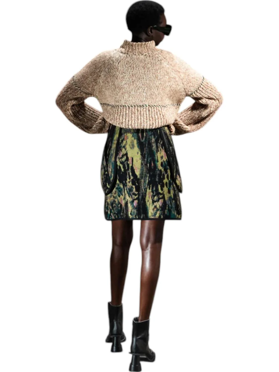 Dawn Skirt In Shadow Bouquet