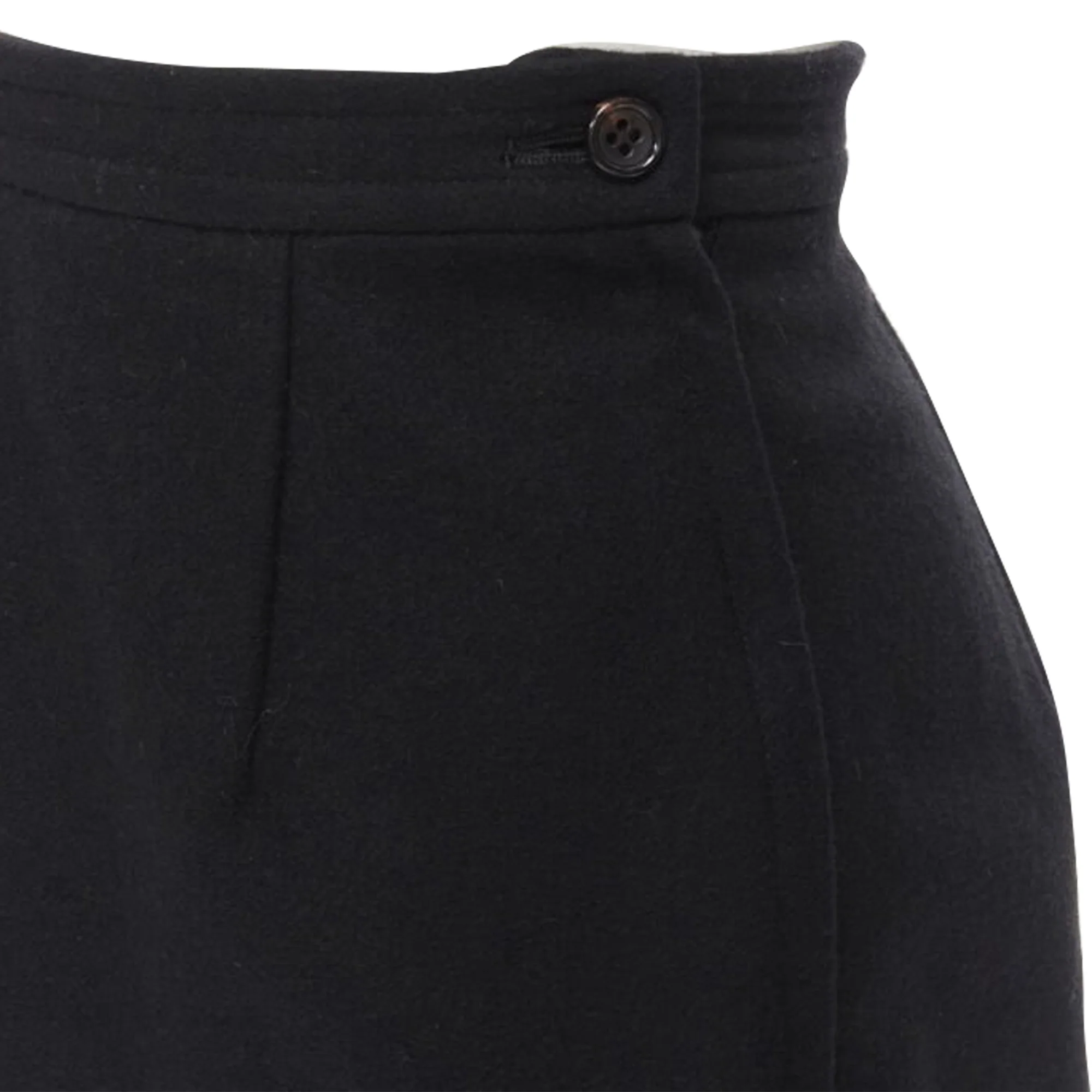 Comme Des Garcons wool felt asymmetric A-line skirt