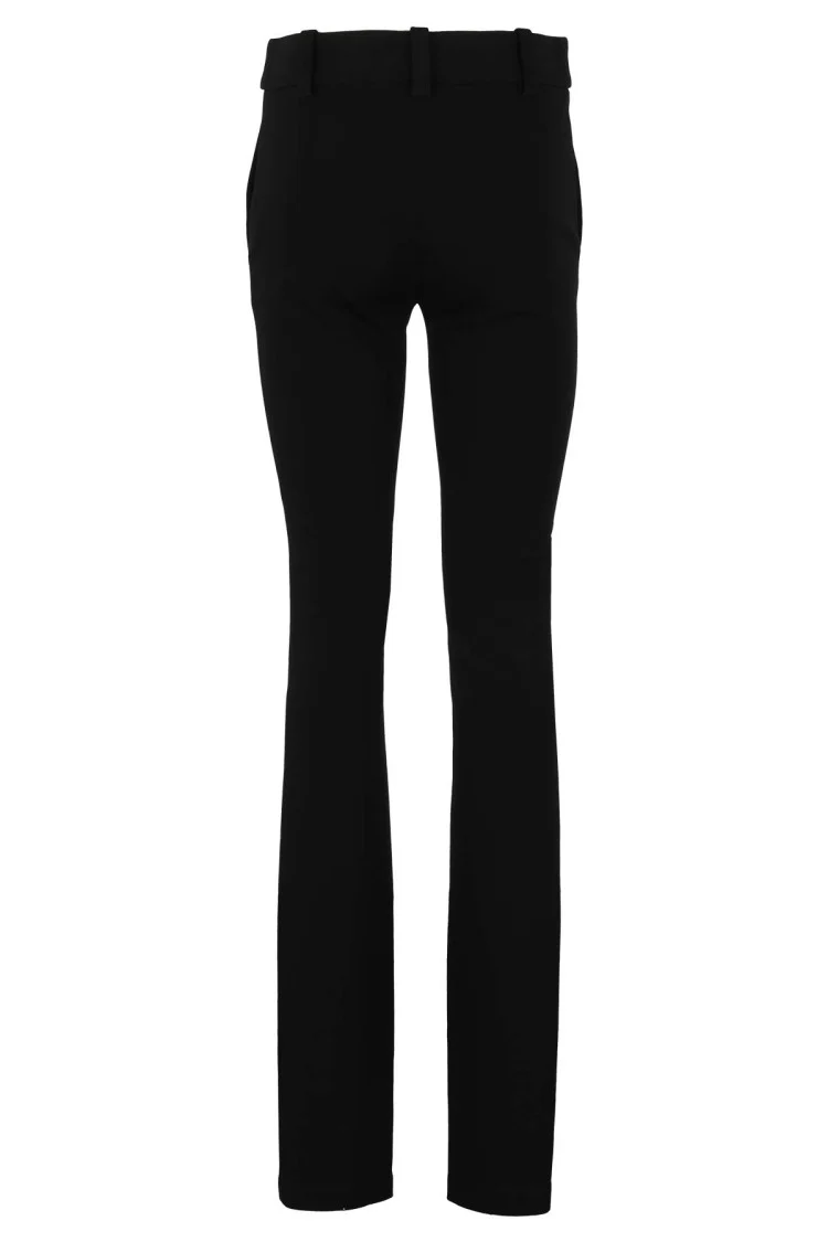 Flared Pants With Concealed Closure