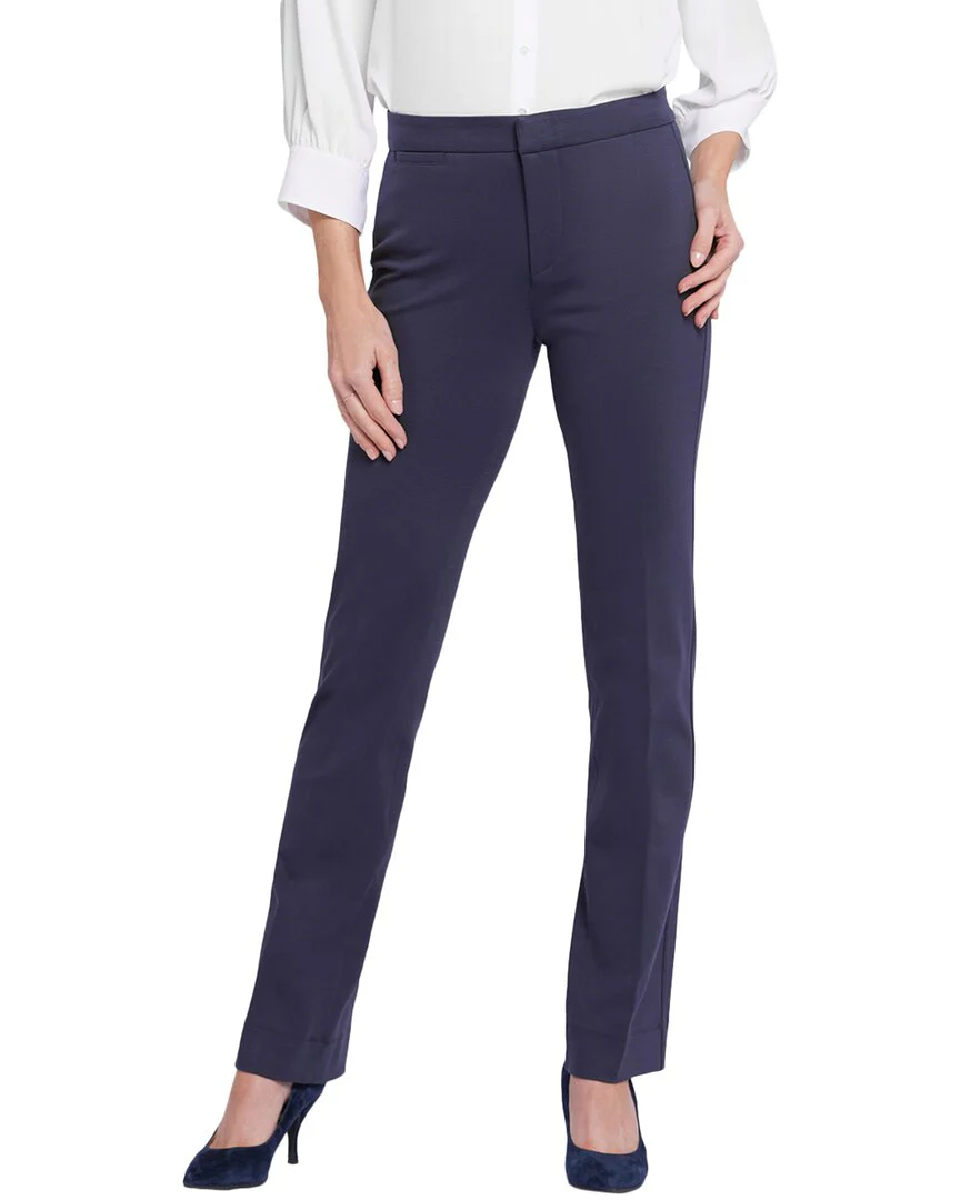 NYDJ Petite Trouser Oxford Navy Straight Leg Jean