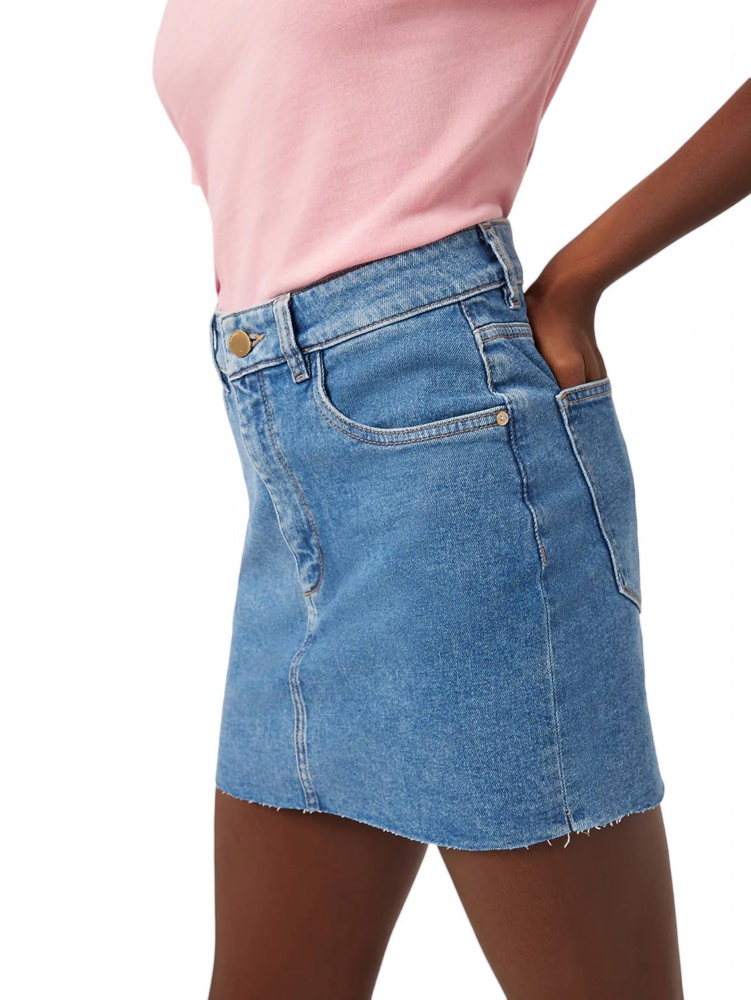 Asra Mini Skirt In Blue Rapids