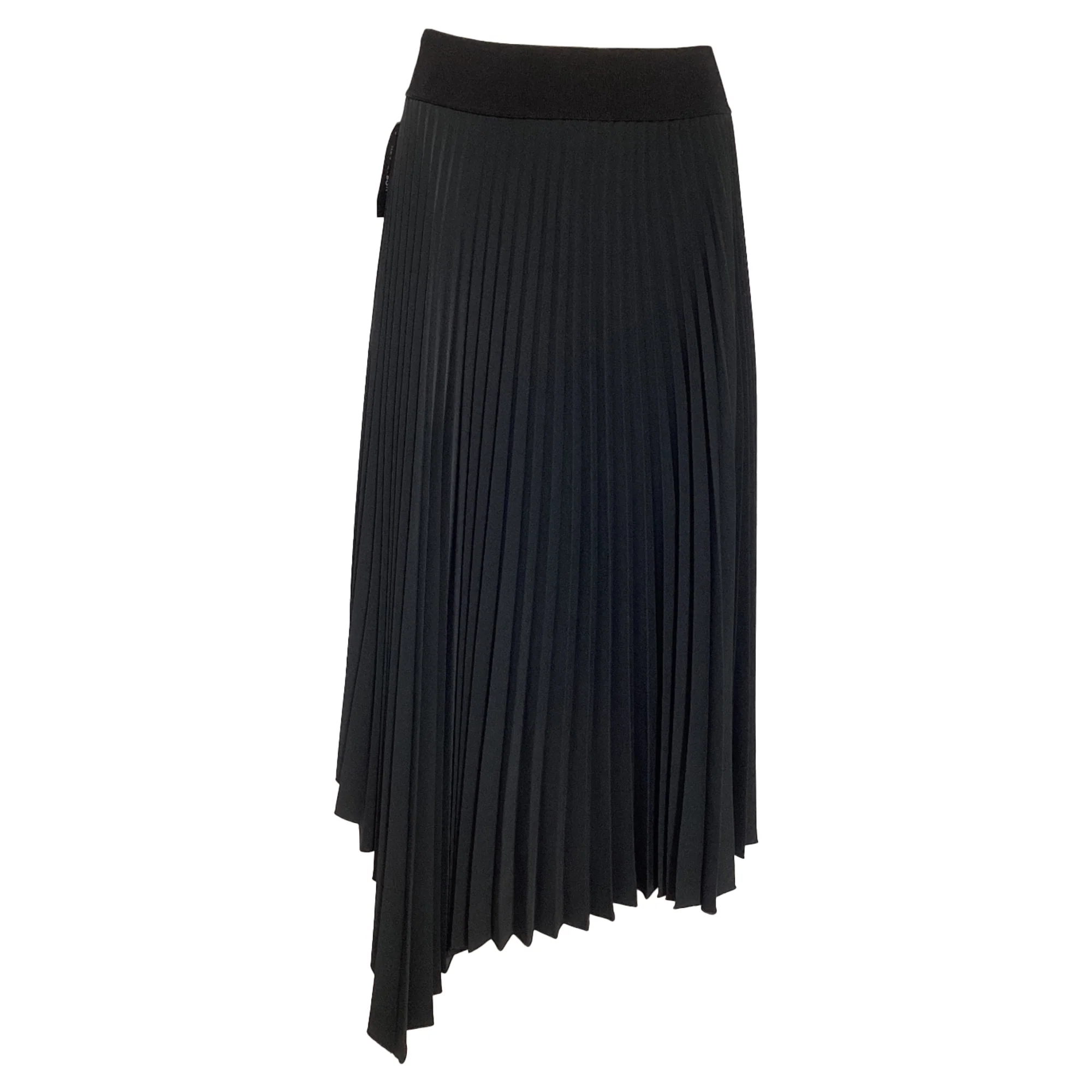 Joseph Ade Pleated Midi Skirt in Black Polyester