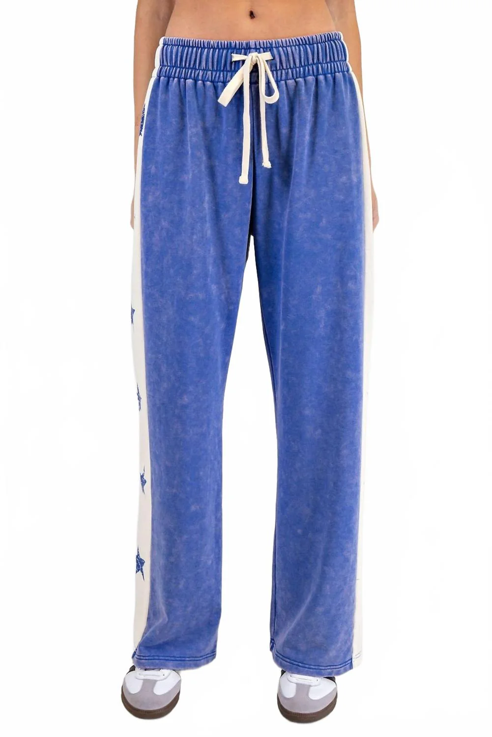 Royal Star Varsity Drawstring Pants In Blue