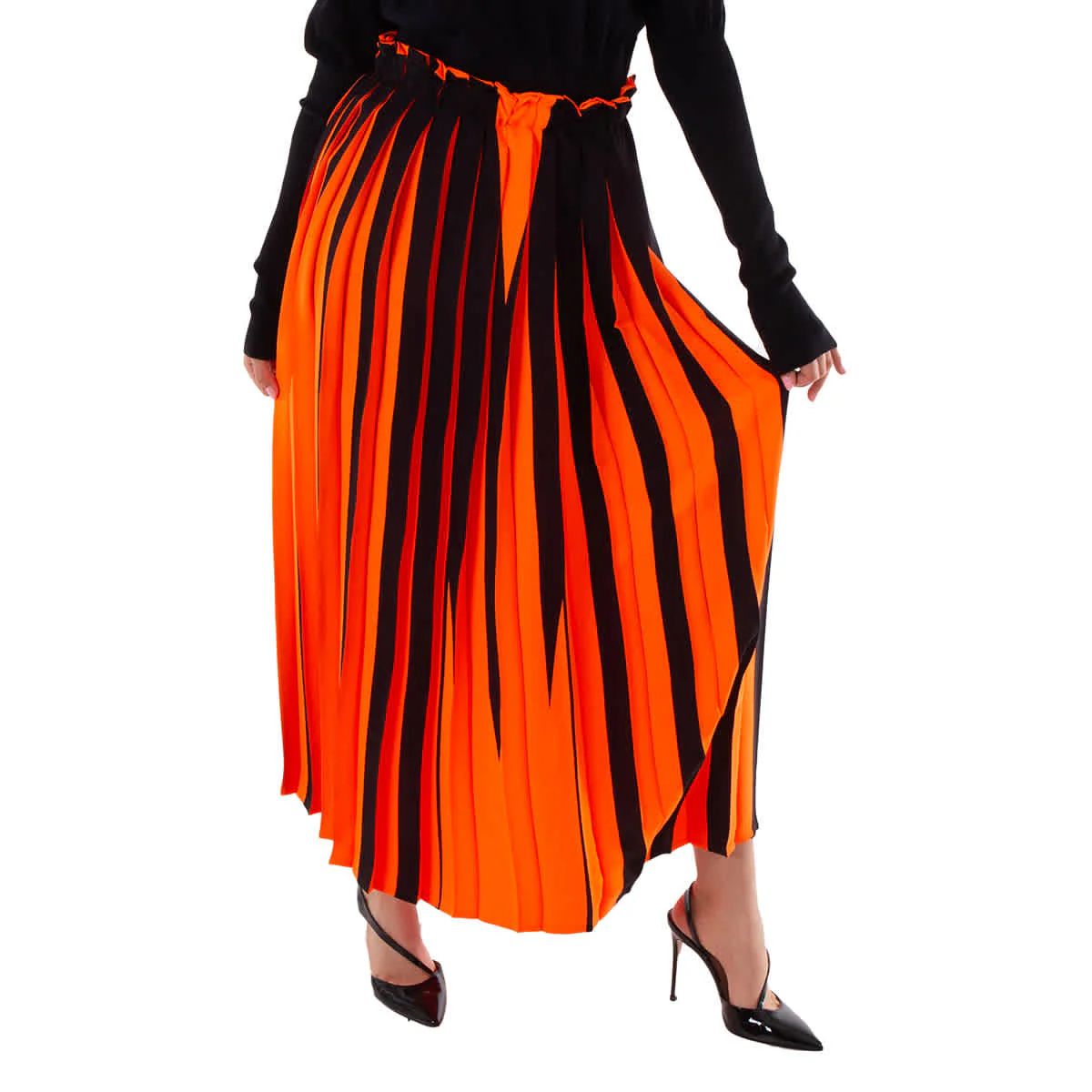 MM6 Ladies Bicolor Pleated Skirt