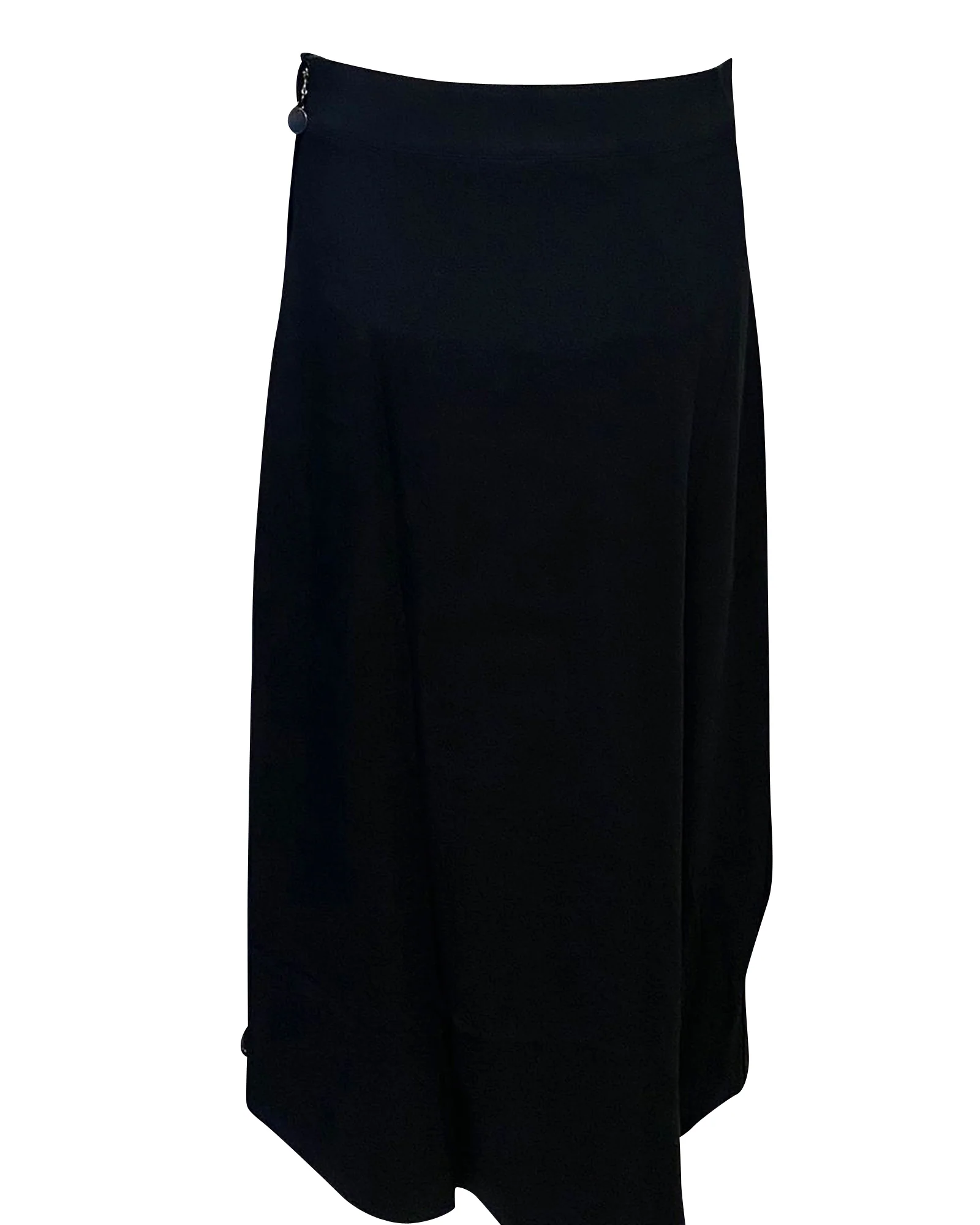 Helmut Lang Maxi Skirt in Black Viscose