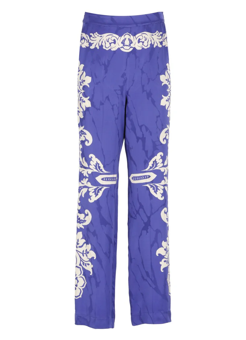 Purple Viscose Pants