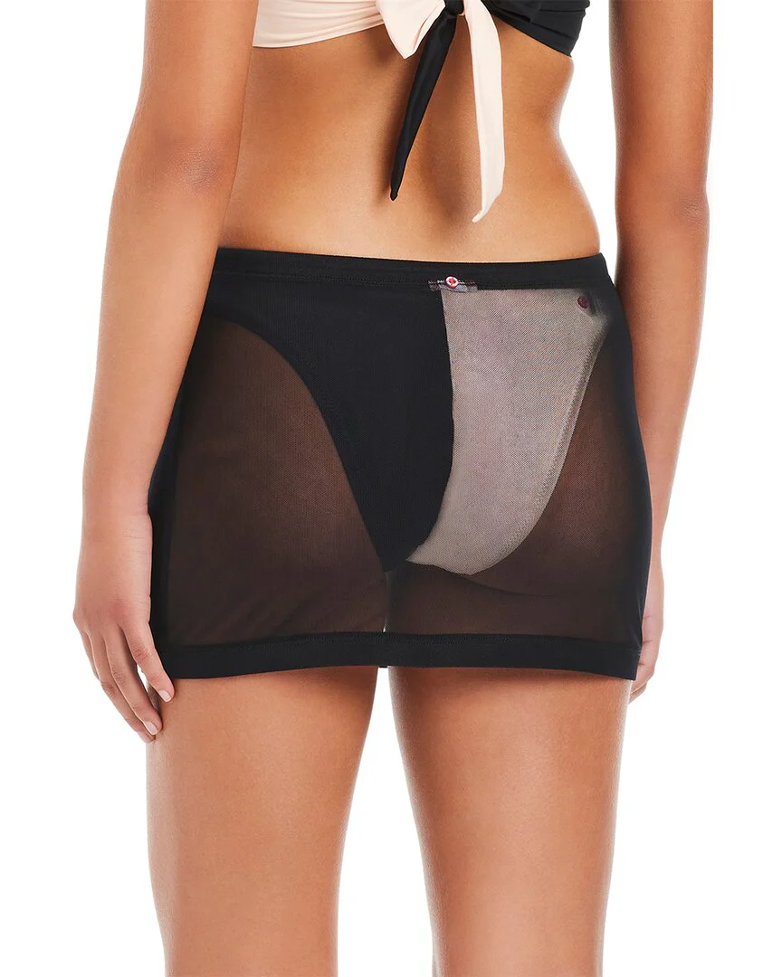 Red Carter Core Covers Mesh Cover-Up Skirt