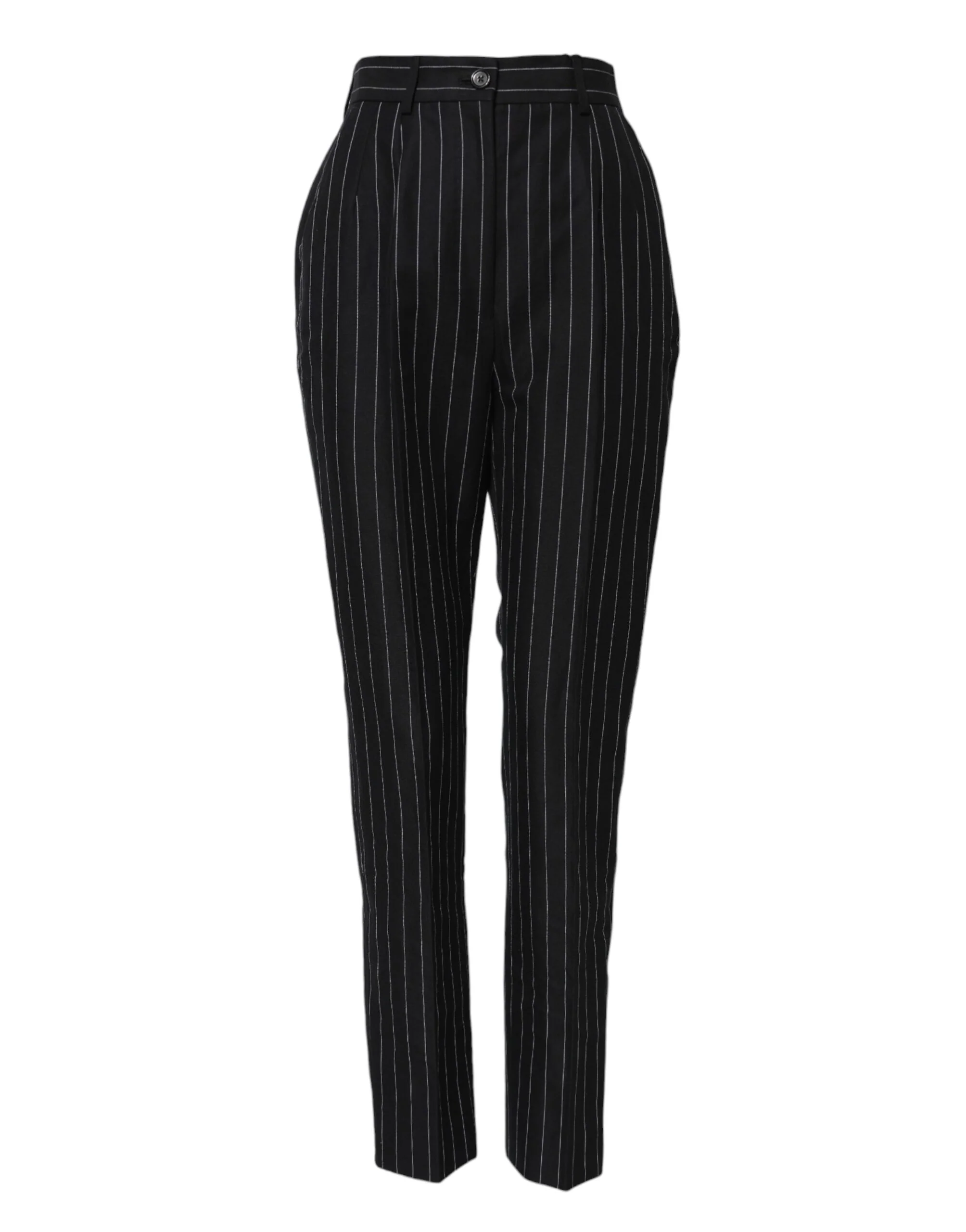 Dolce & Gabbana Stripes High Waist Tape Women's Pants