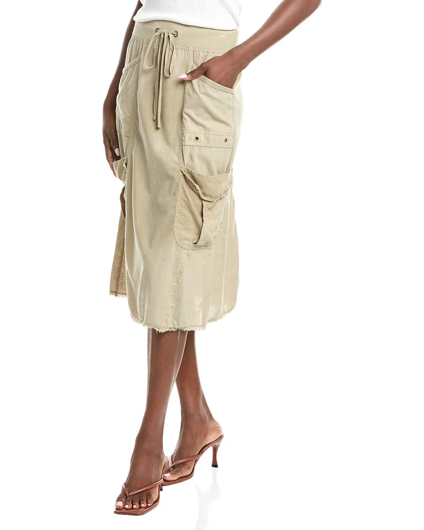 XCVI Wearables Linen-Blend Skirt