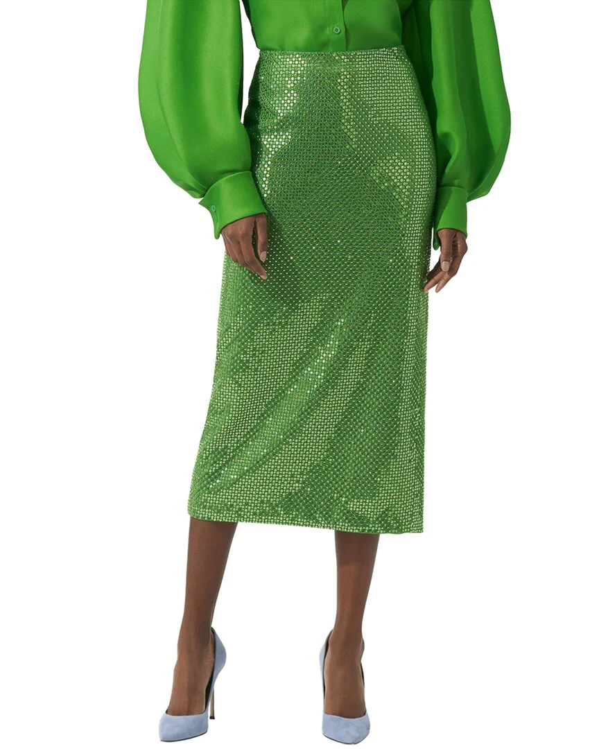 Carolina Herrera Embellished Midi Skirt