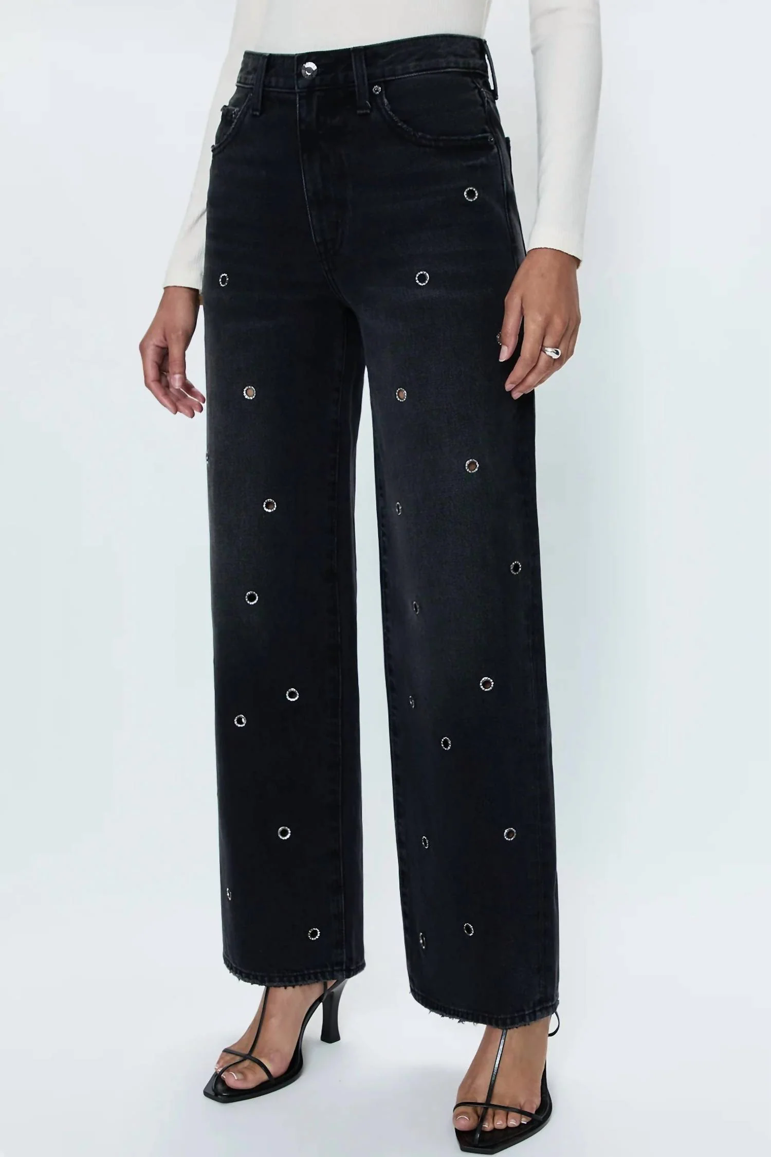 Hendrix High Rise Relaxed Jeans In Glamour